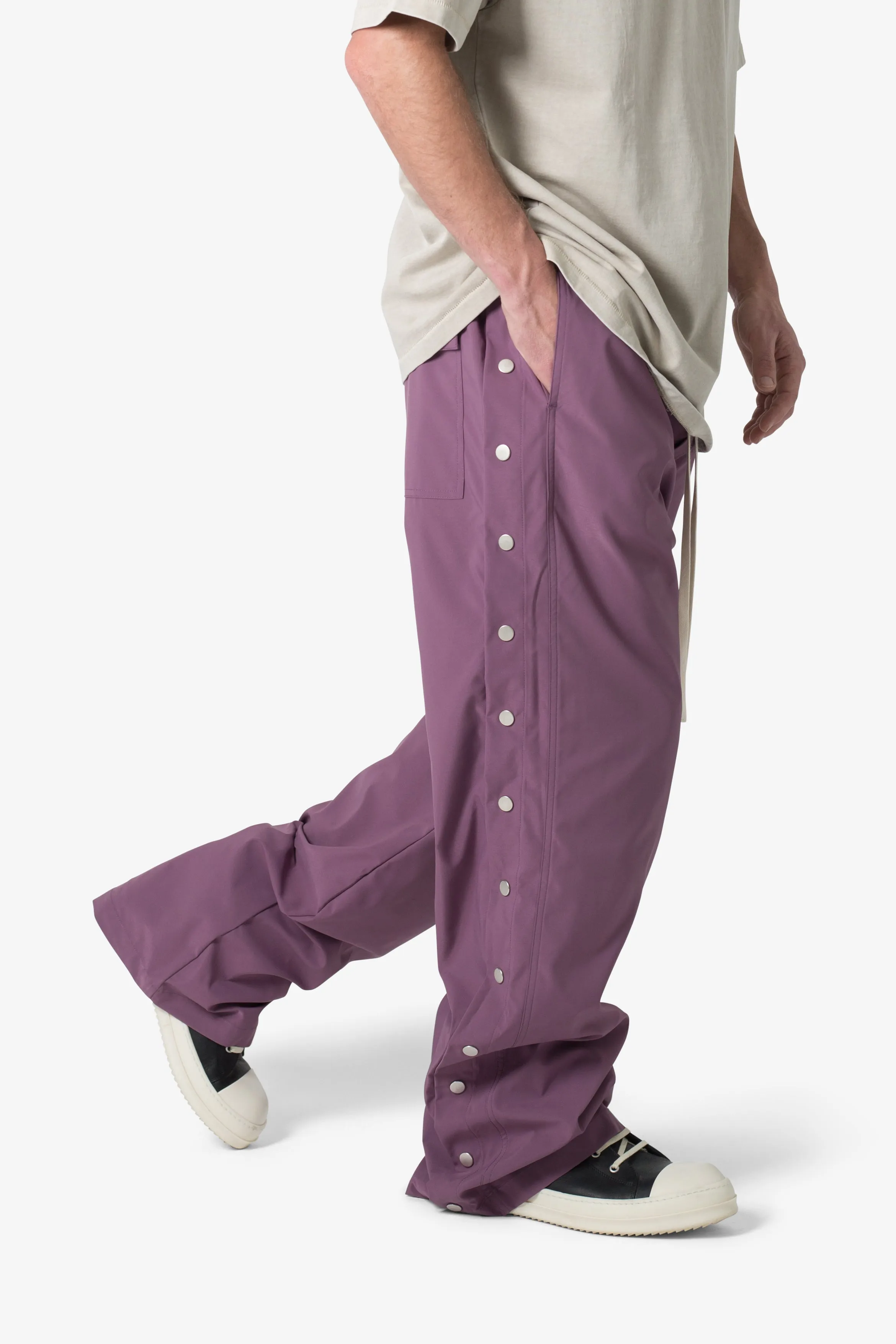 Side Snap Nylon Pants - Mauve sold by MNML product image thumbnail 3