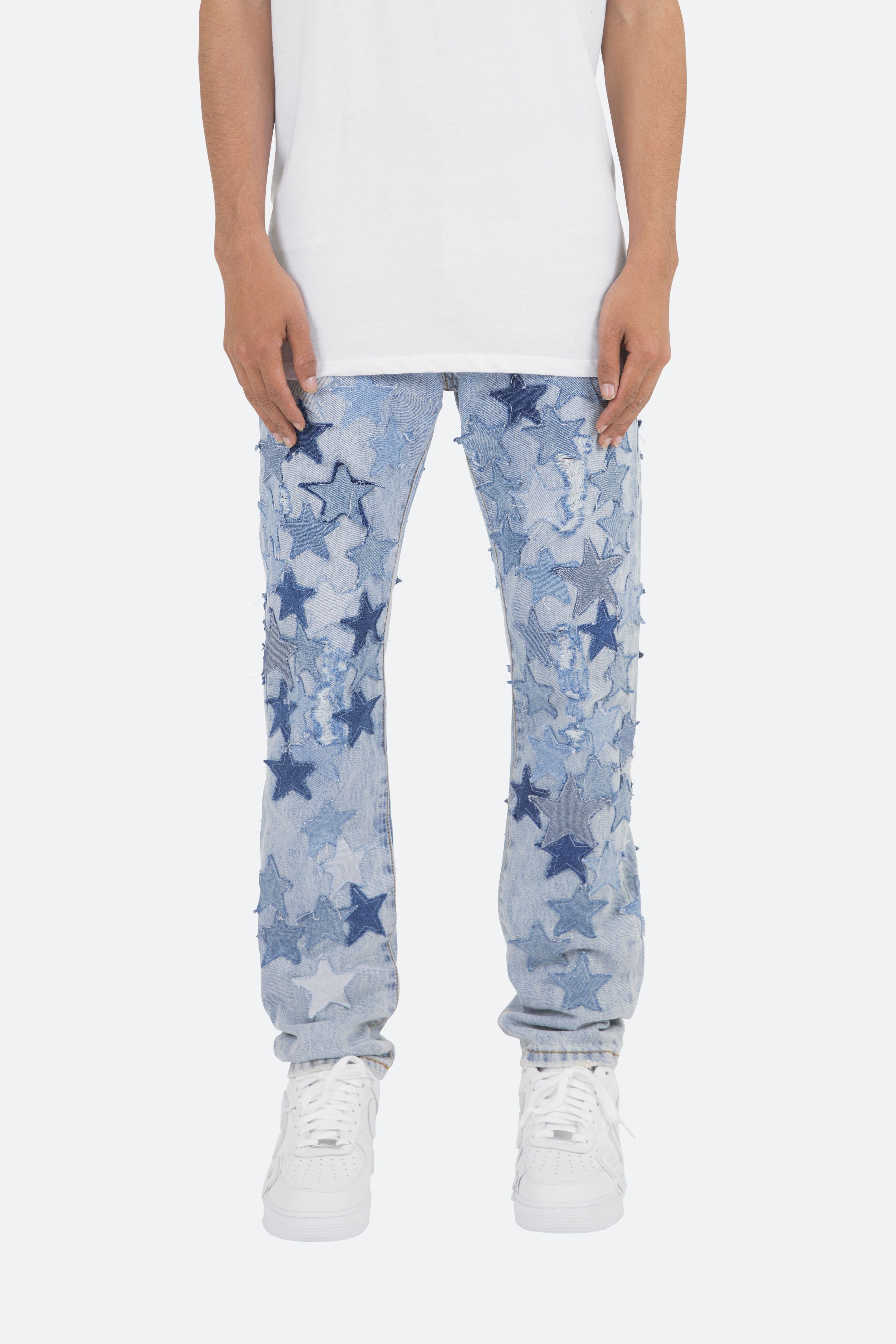 D271 Star Straight Denim - Blue sold by MNML