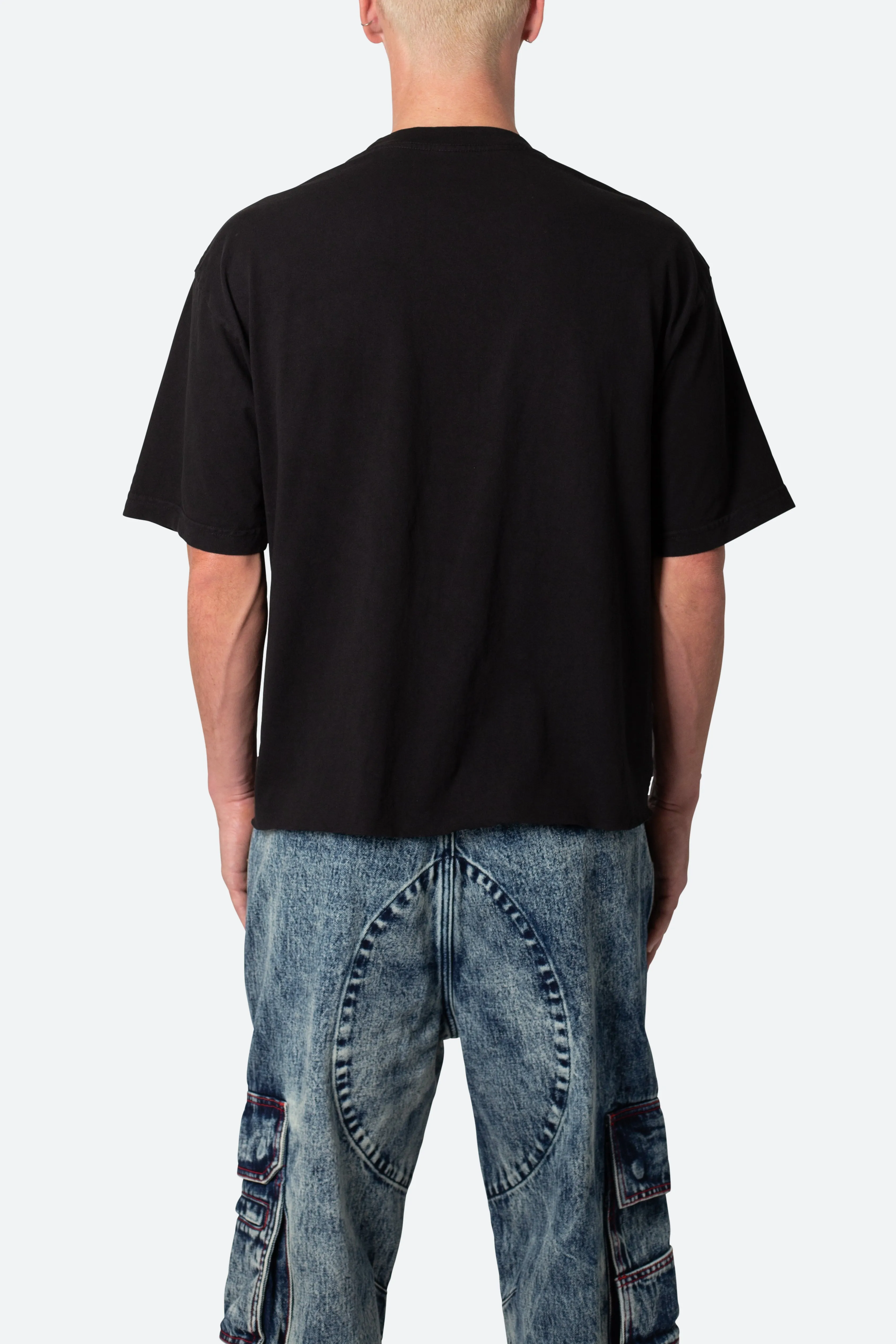 Vintage Boxy Cropped Tee - Black sold by MNML product image thumbnail 5