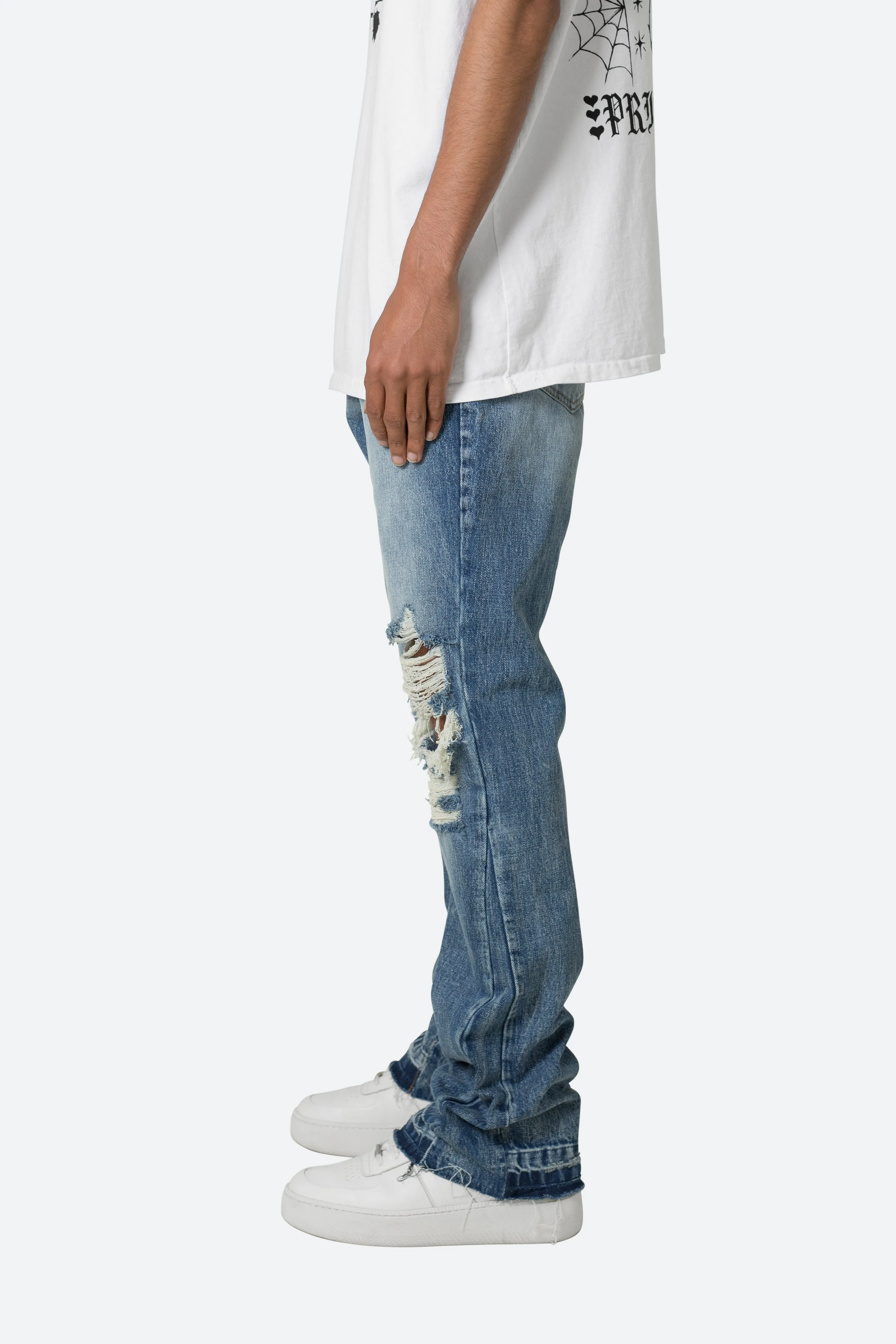 B455 Flare Denim - Blue sold by MNML product image thumbnail 5