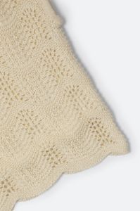 Knitted Wave Shorts - Cream sold by MNML