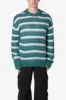 Striped Mohair Sweater - Green sold by MNML