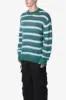 Striped Mohair Sweater - Green sold by MNML