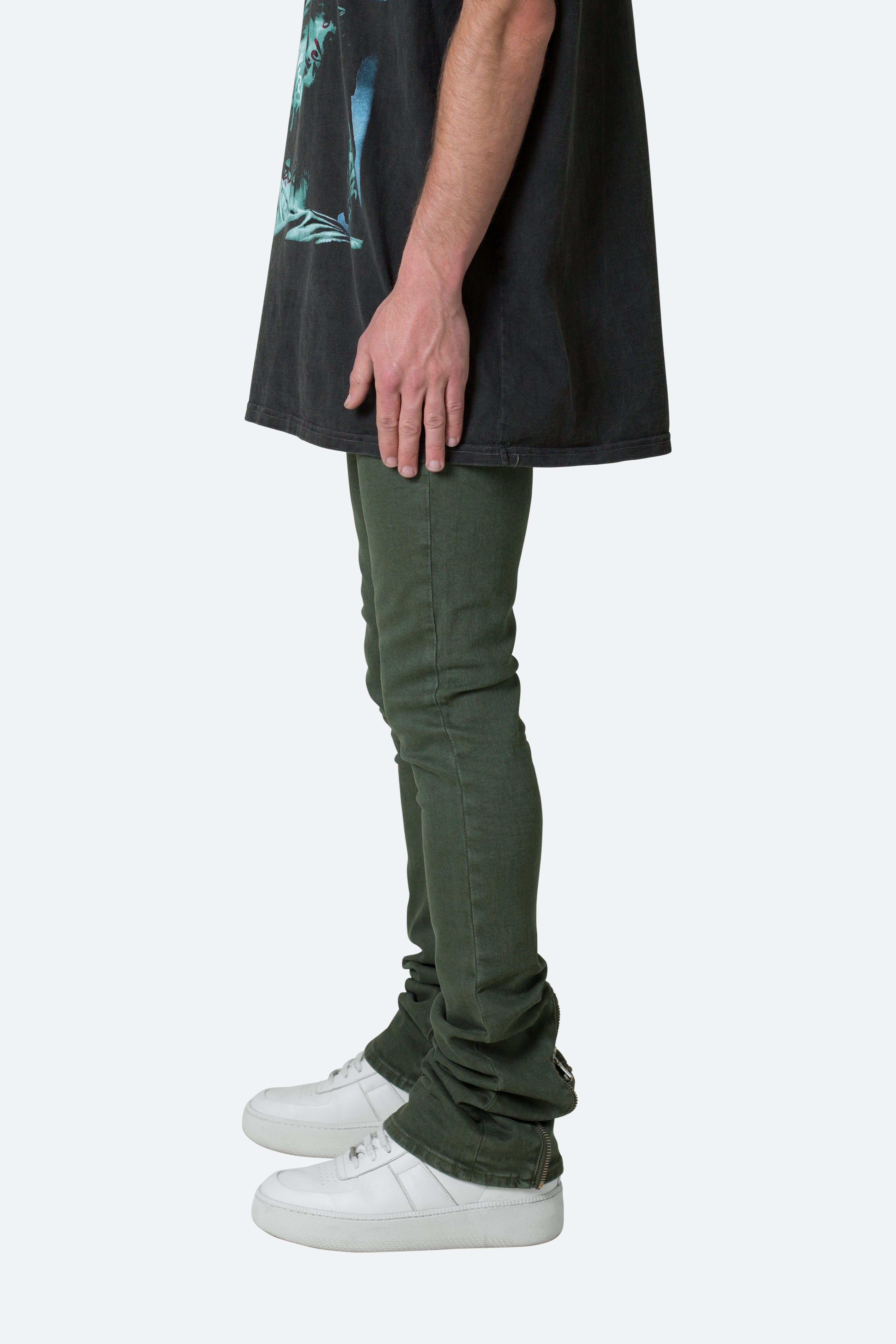 X491 Convertible Skinny Denim - Olive sold by MNML product image thumbnail 5