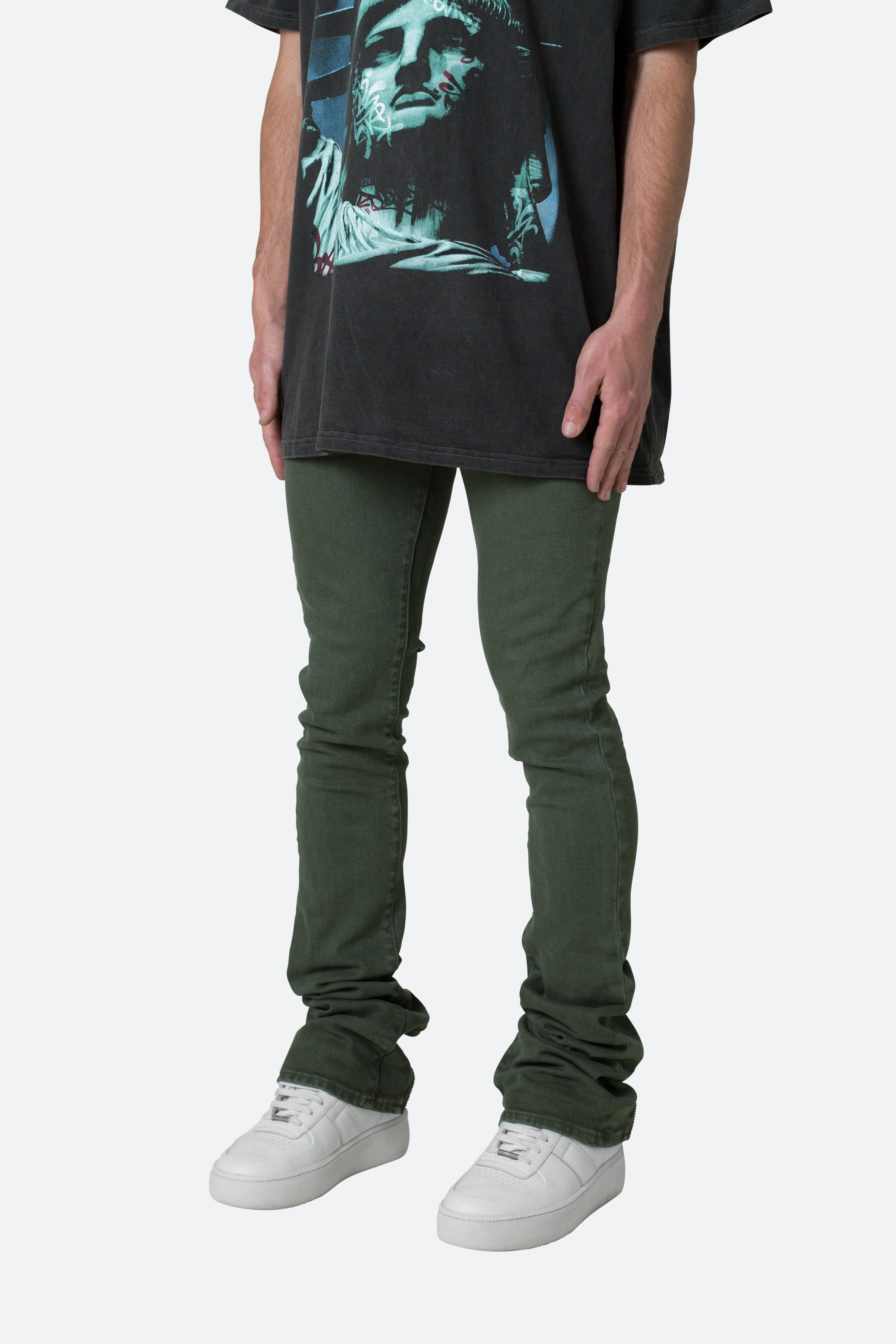 X491 Convertible Skinny Denim - Olive sold by MNML product image thumbnail 4