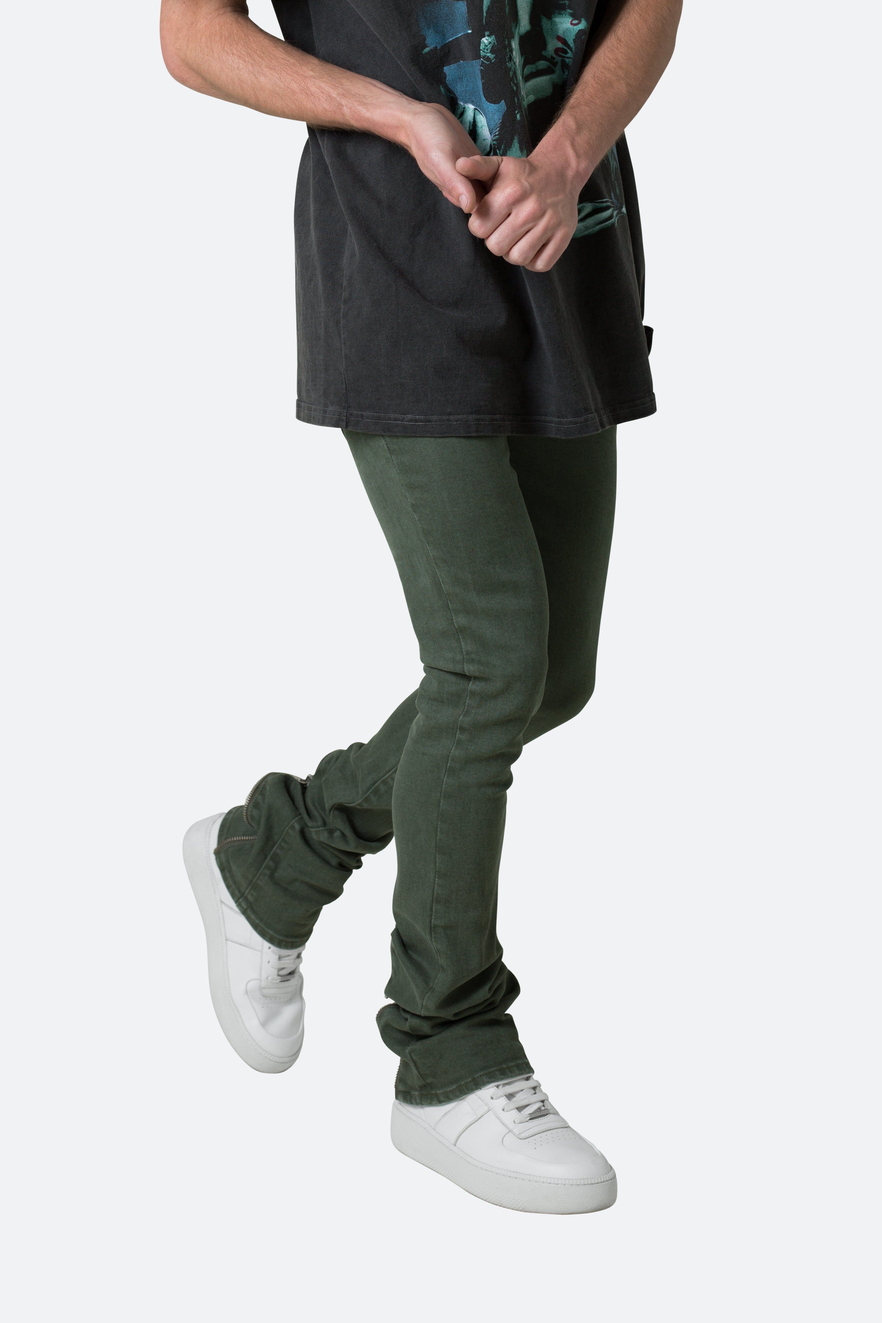 X491 Convertible Skinny Denim - Olive sold by MNML product image thumbnail 2