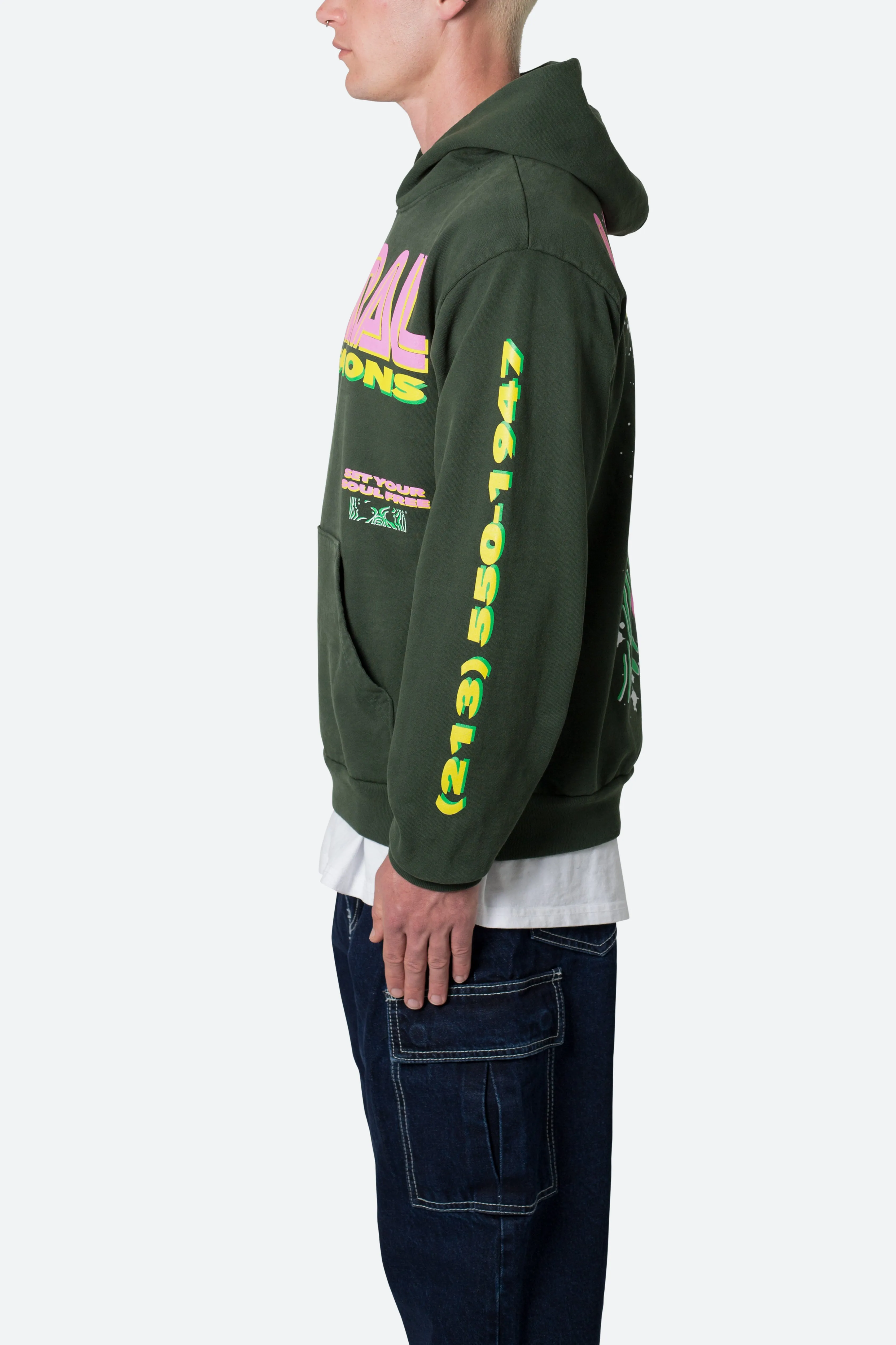Astral Vibrations Hoodie - Ivy sold by MNML product image thumbnail 5