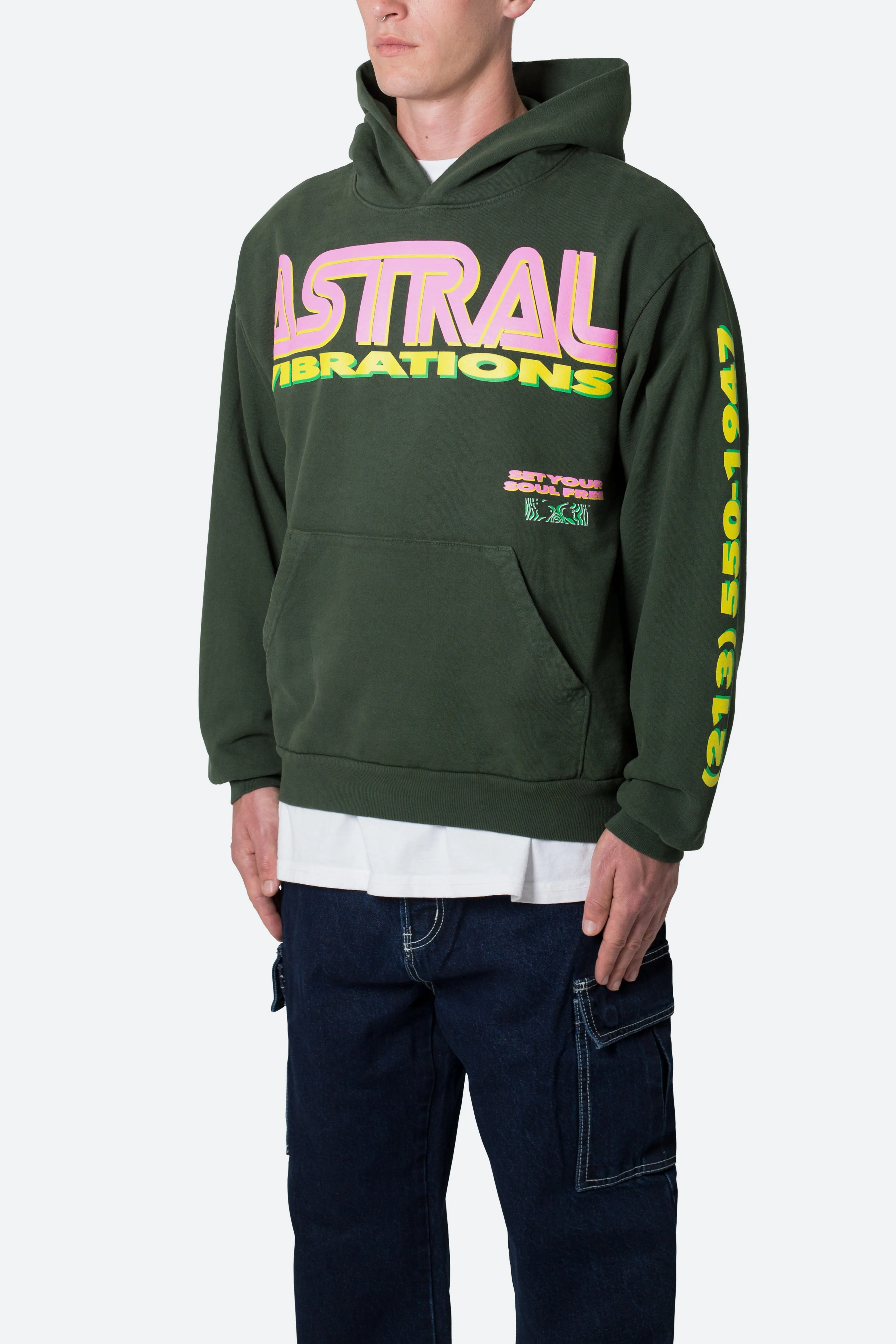 Astral Vibrations Hoodie - Ivy sold by MNML product image thumbnail 4