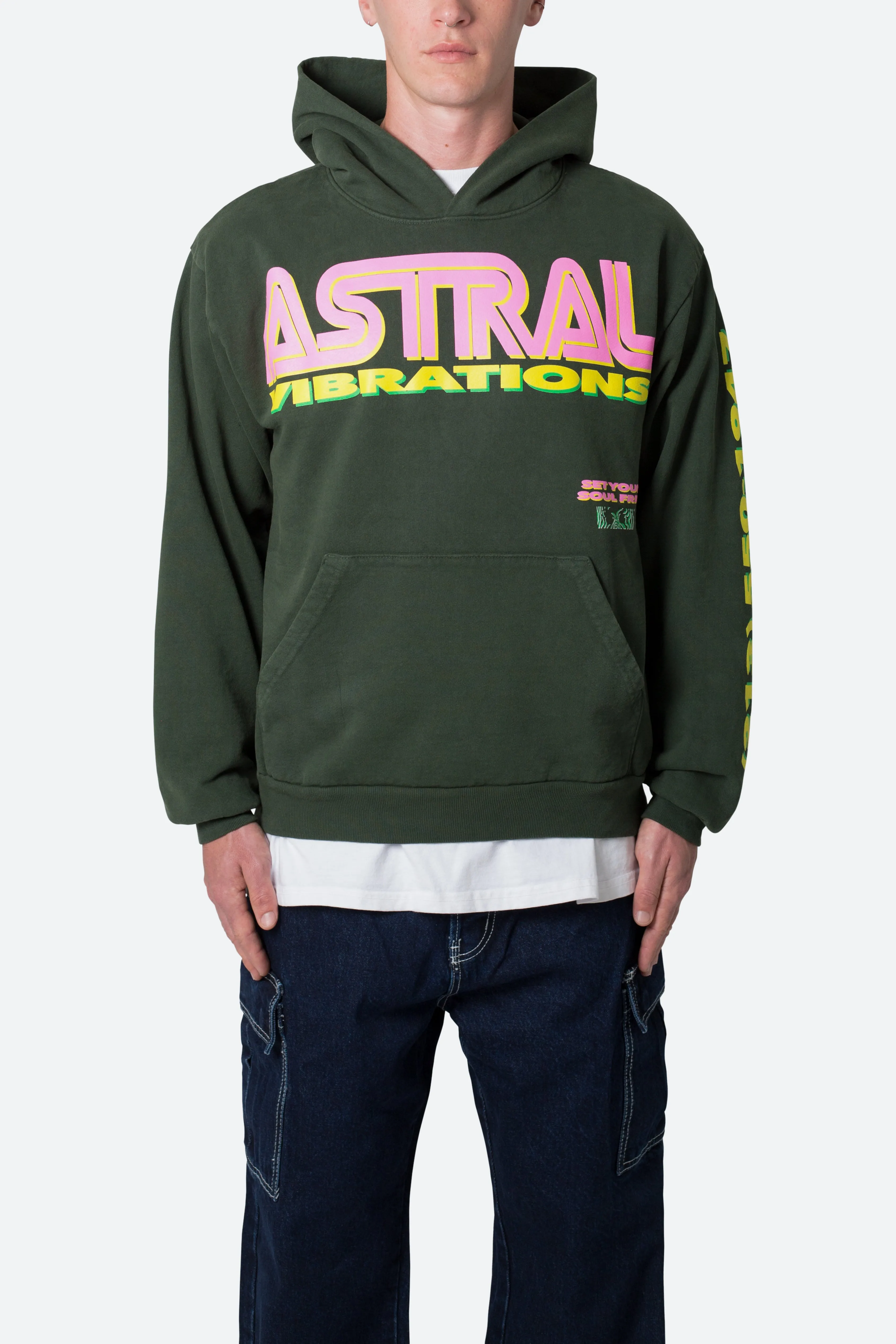 Astral Vibrations Hoodie - Ivy sold by MNML product image thumbnail 3