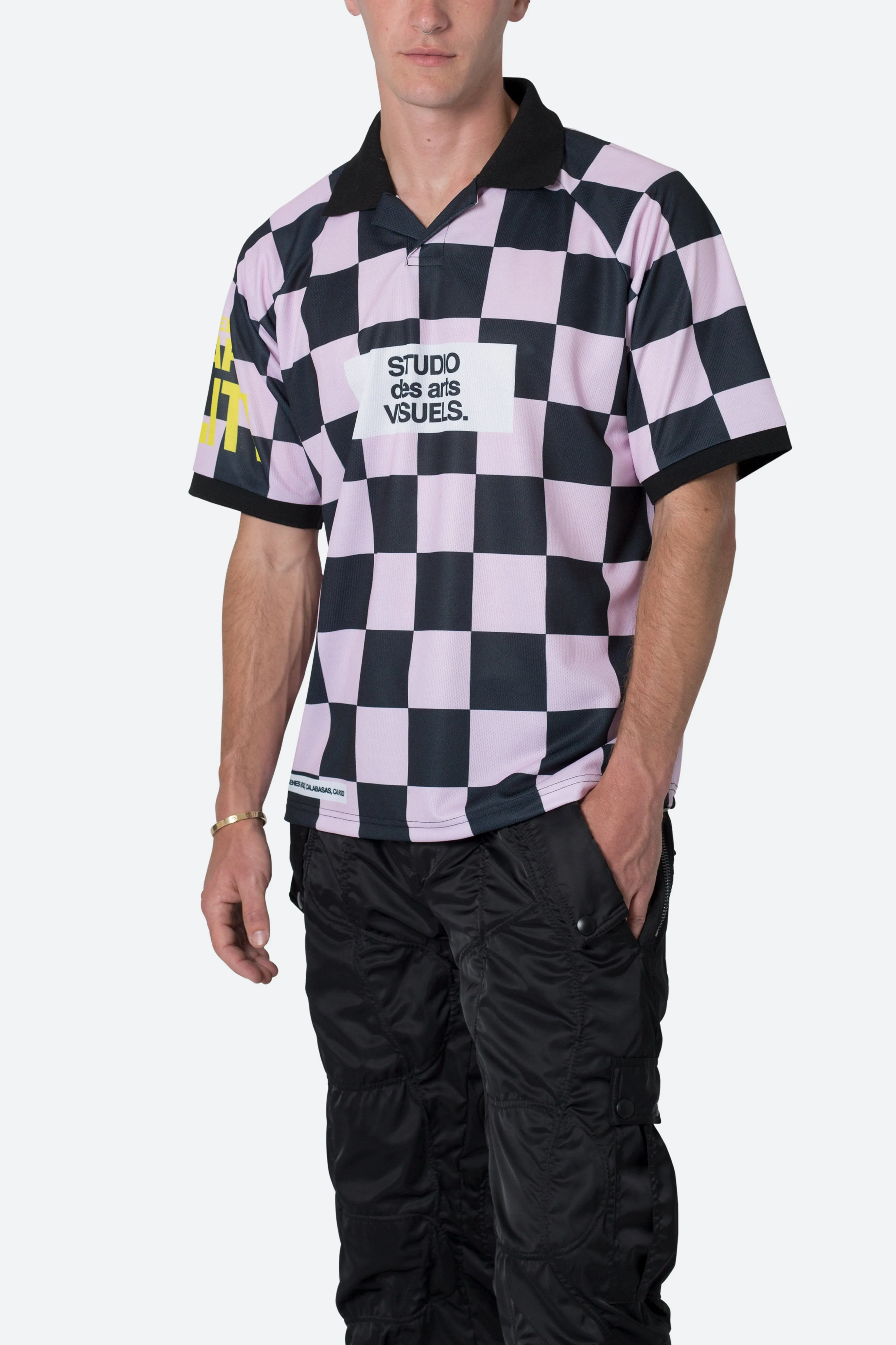 Checkered Jersey - Pink sold by MNML product image thumbnail 2