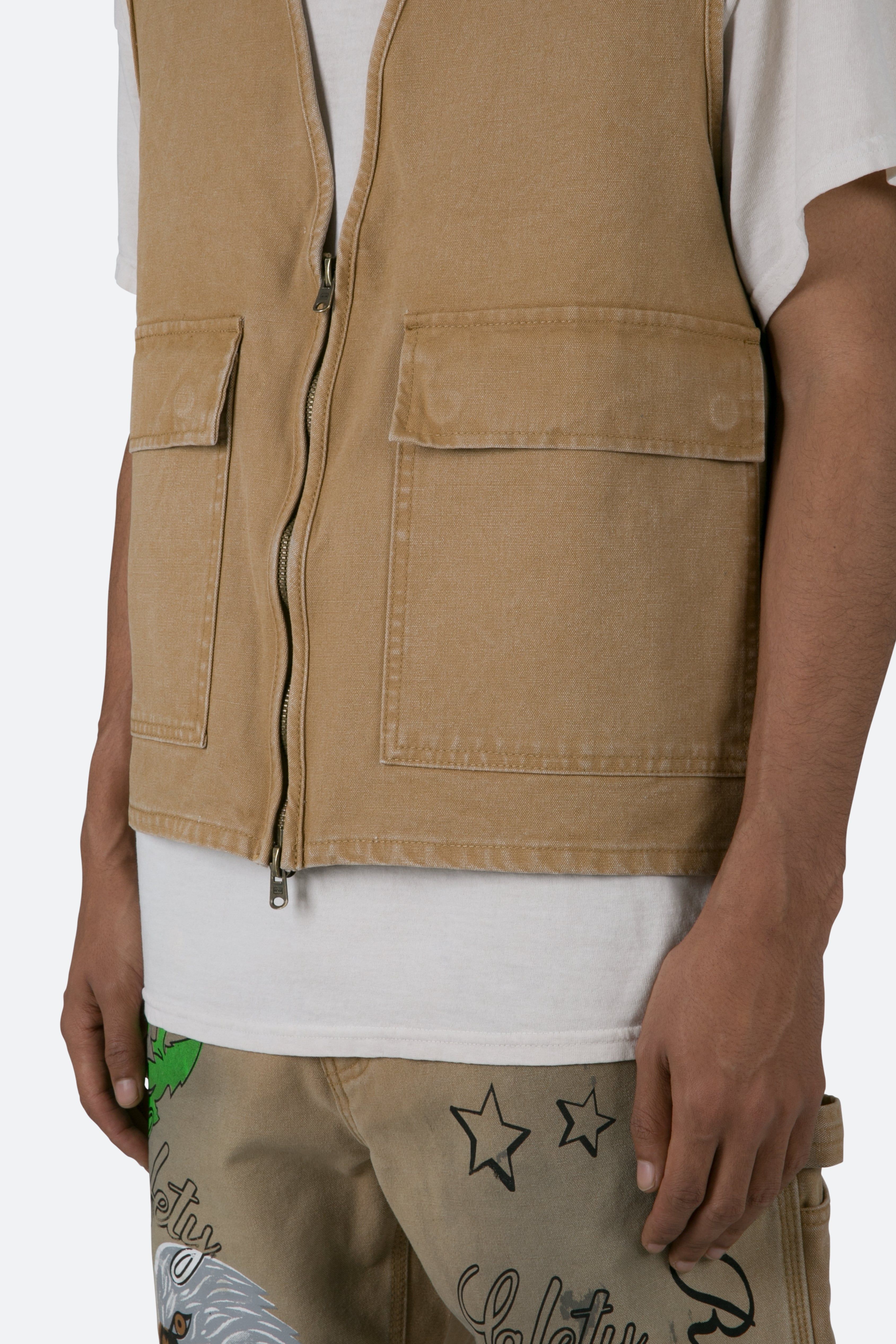 Ranch Work Vest - Tan sold by MNML product image thumbnail 7