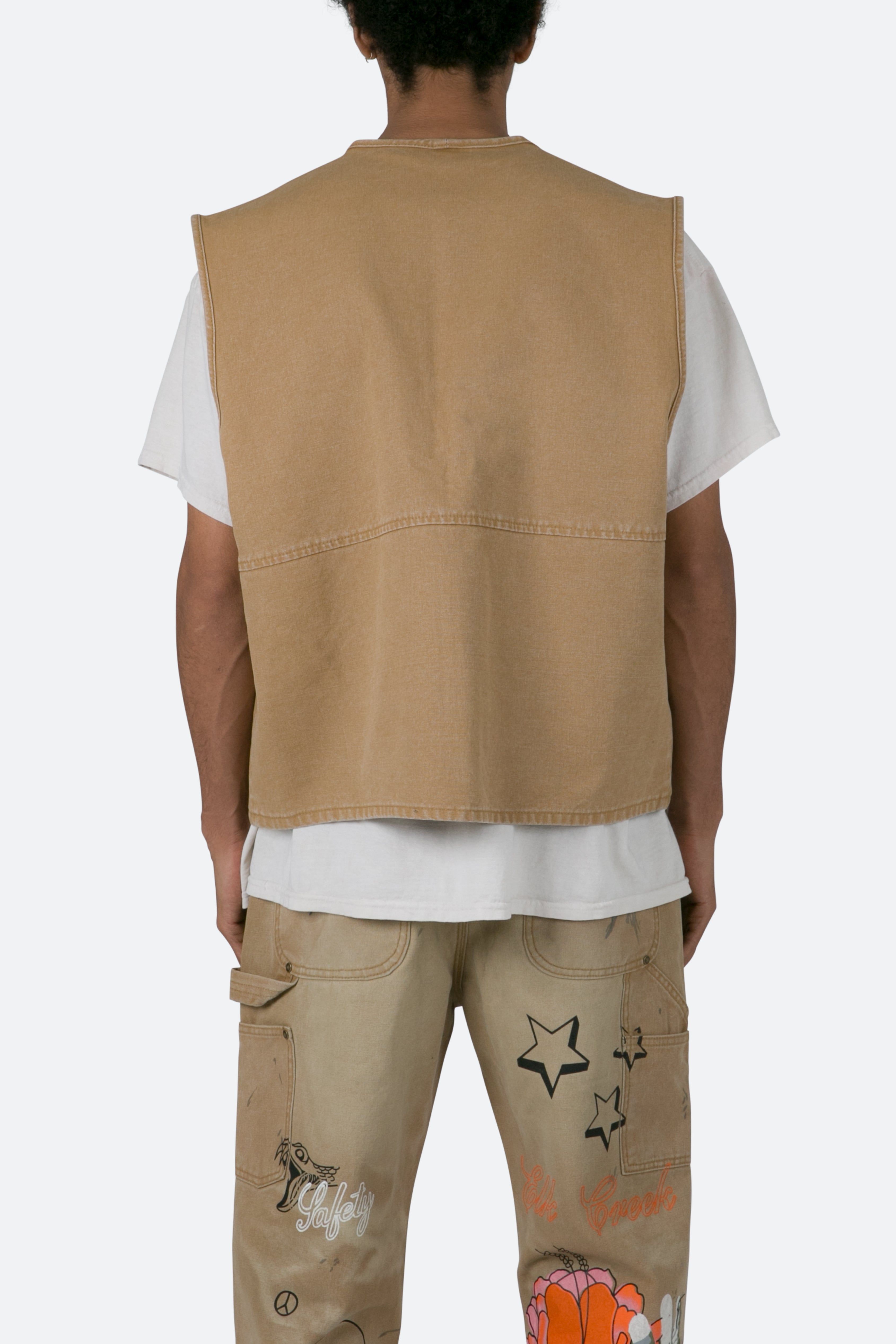 Ranch Work Vest - Tan sold by MNML product image thumbnail 5
