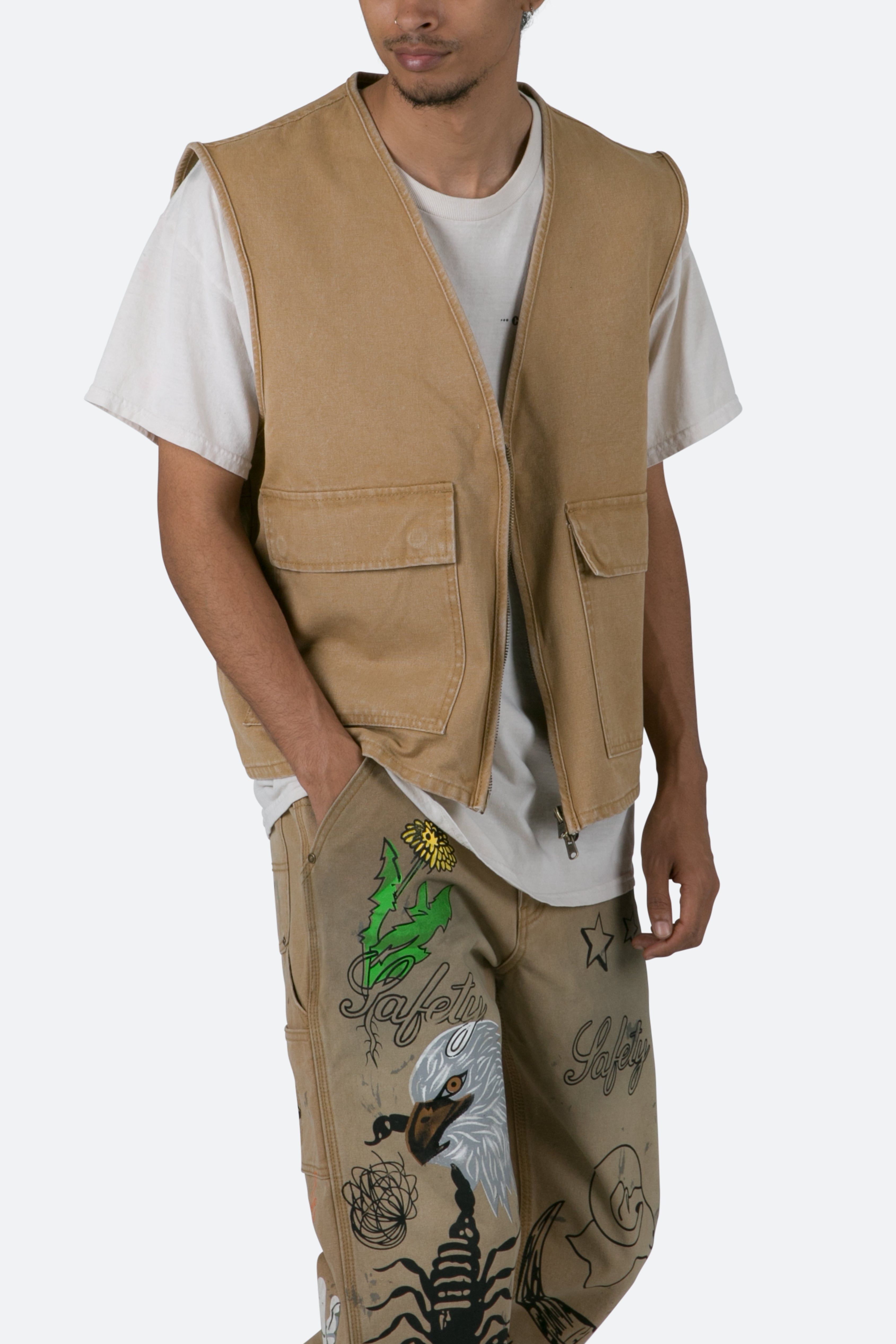 Ranch Work Vest - Tan sold by MNML product image thumbnail 6