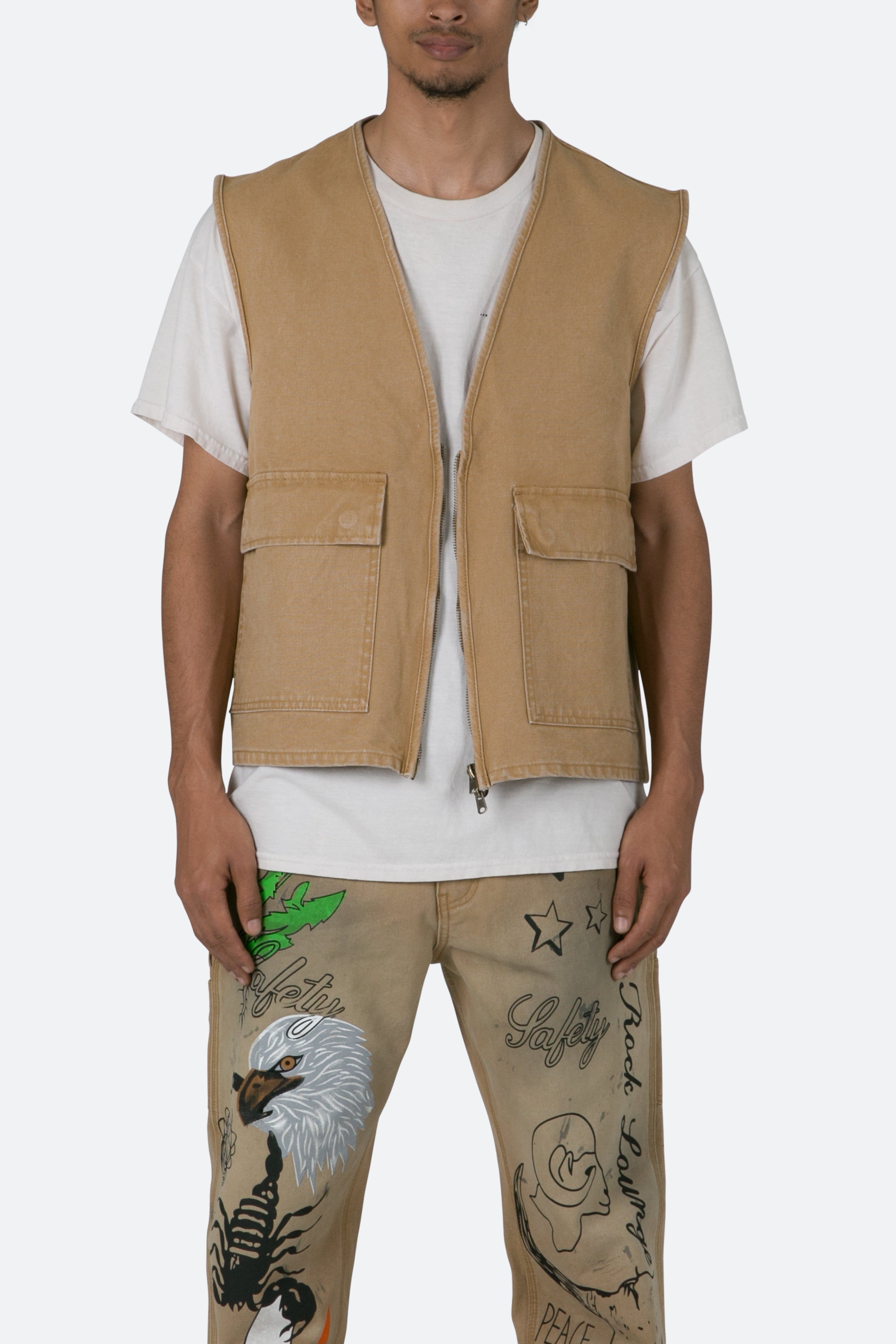 Ranch Work Vest - Tan sold by MNML