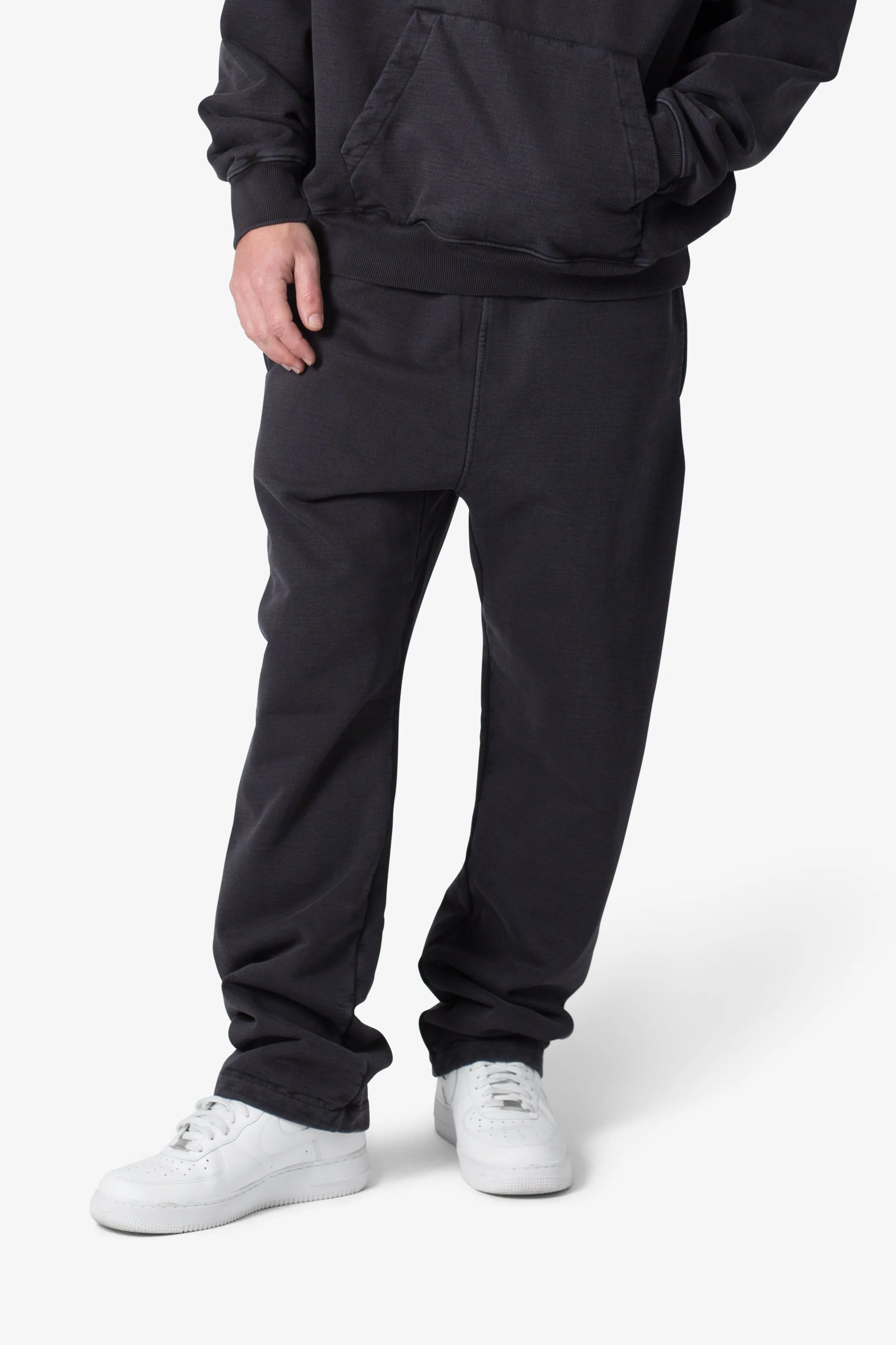 Heavy Relaxed Every Day Sweatpants - Washed Black sold by MNML product image thumbnail 3