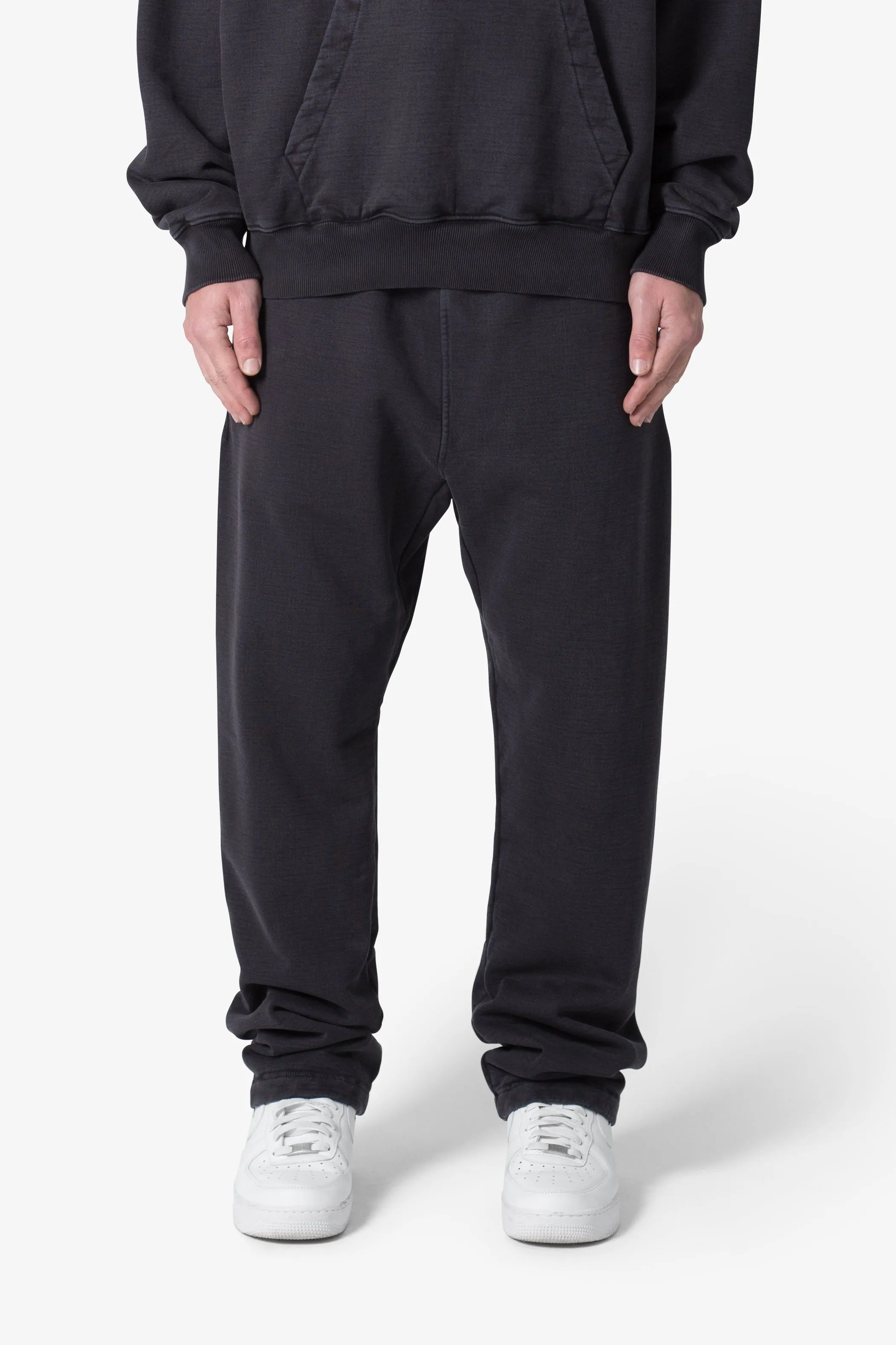 Heavy Relaxed Every Day Sweatpants - Washed Black sold by MNML product image thumbnail 2