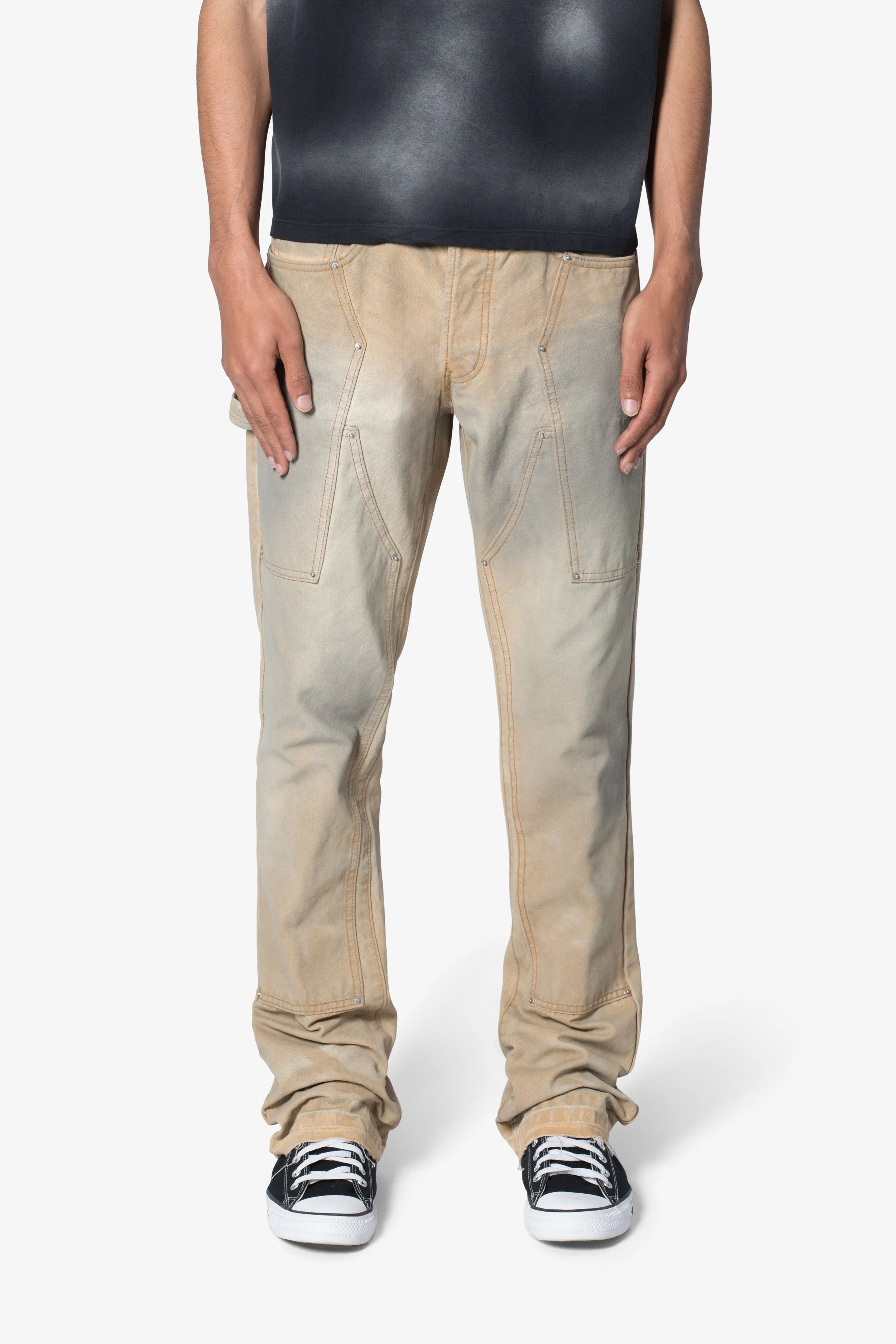 B644 Flare Burnt Cowboy Denim - Black/Brown sold by MNML