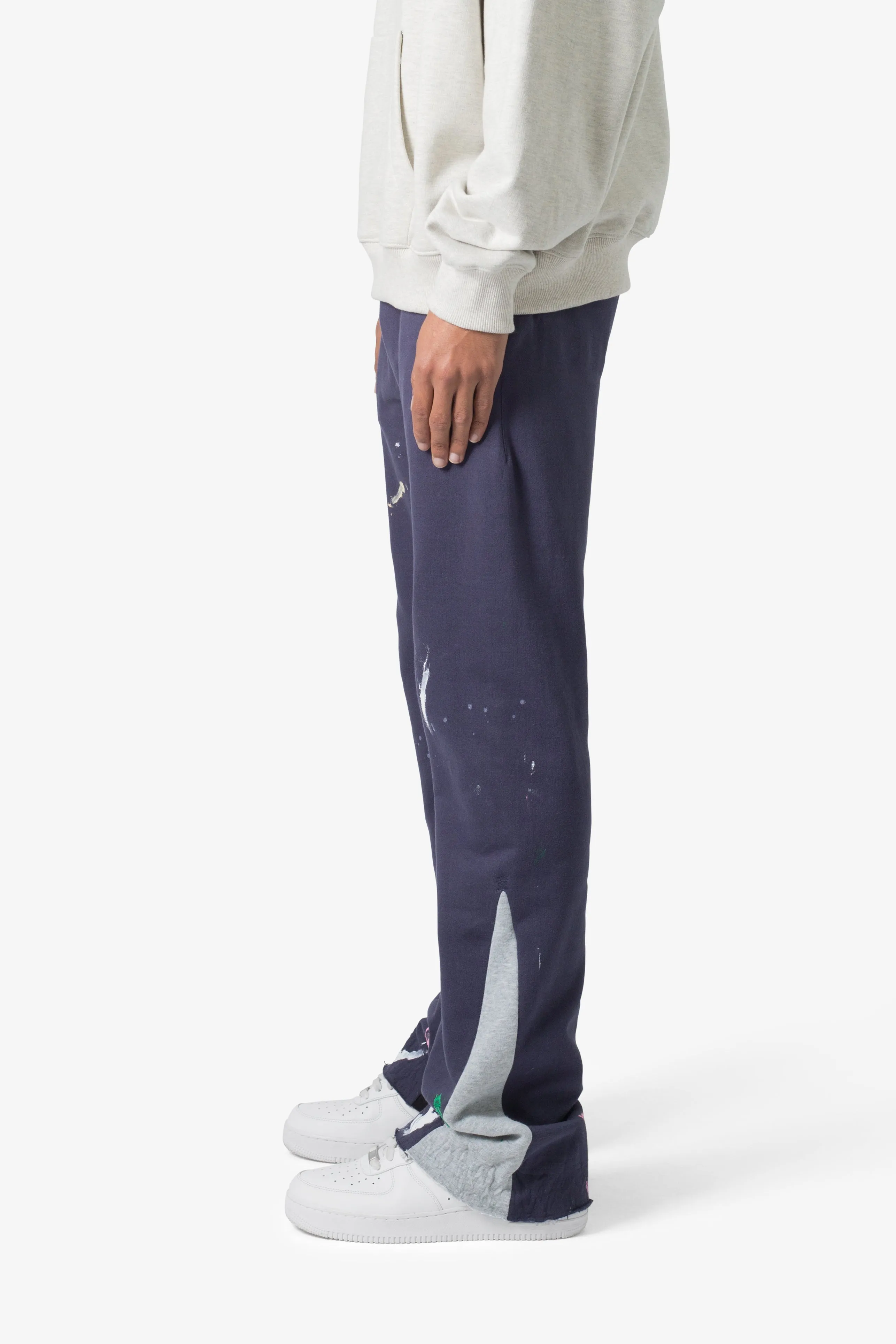 Contrast Bootcut Sweatpants - Vintage Navy sold by MNML product image thumbnail 4