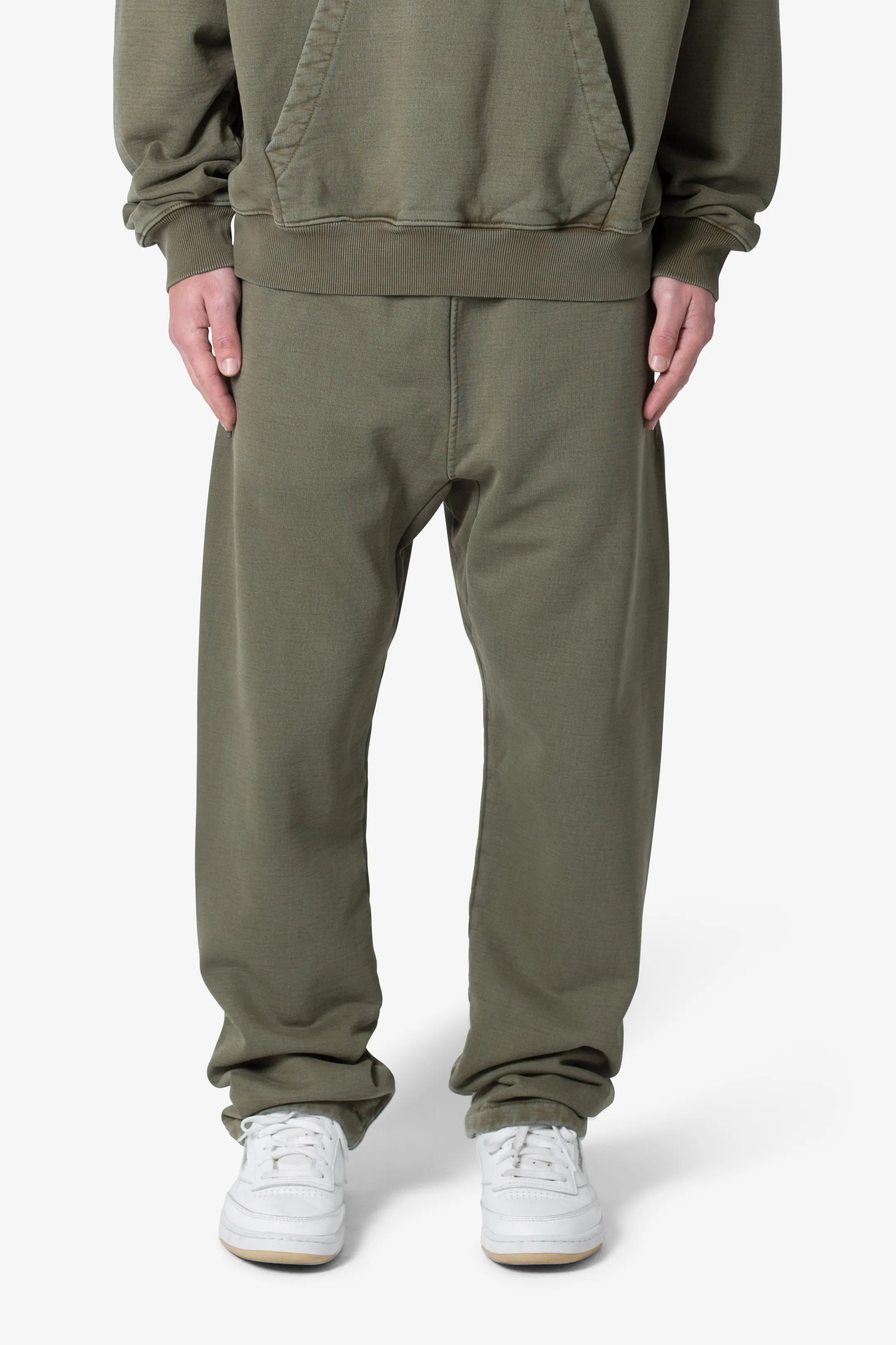Heavy Relaxed Every Day Sweatpants - Washed Olive sold by MNML