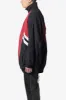 Fringe Nylon Track Jacket - Red/Black sold by MNML