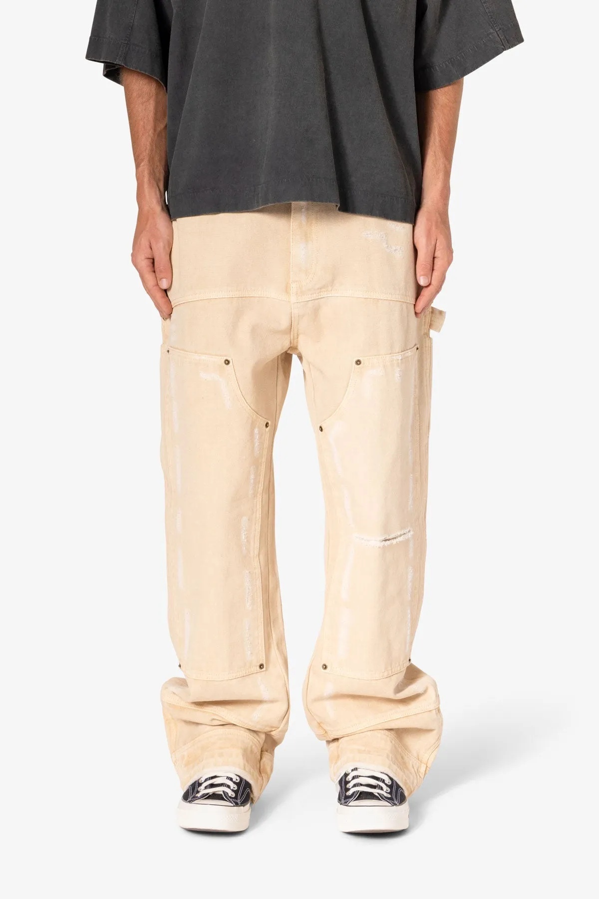 Ultra Baggy Workwear Denim - Tan sold by MNML