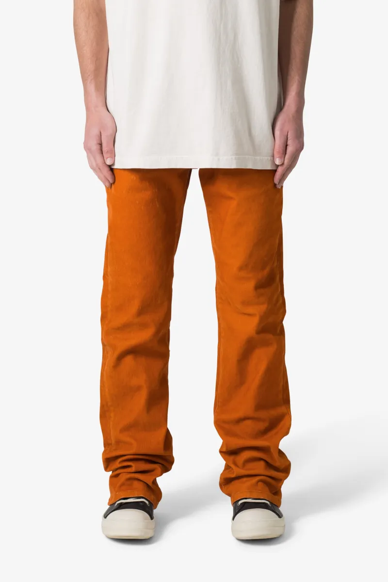 B577 Suede Western Flare Denim - Rust sold by MNML