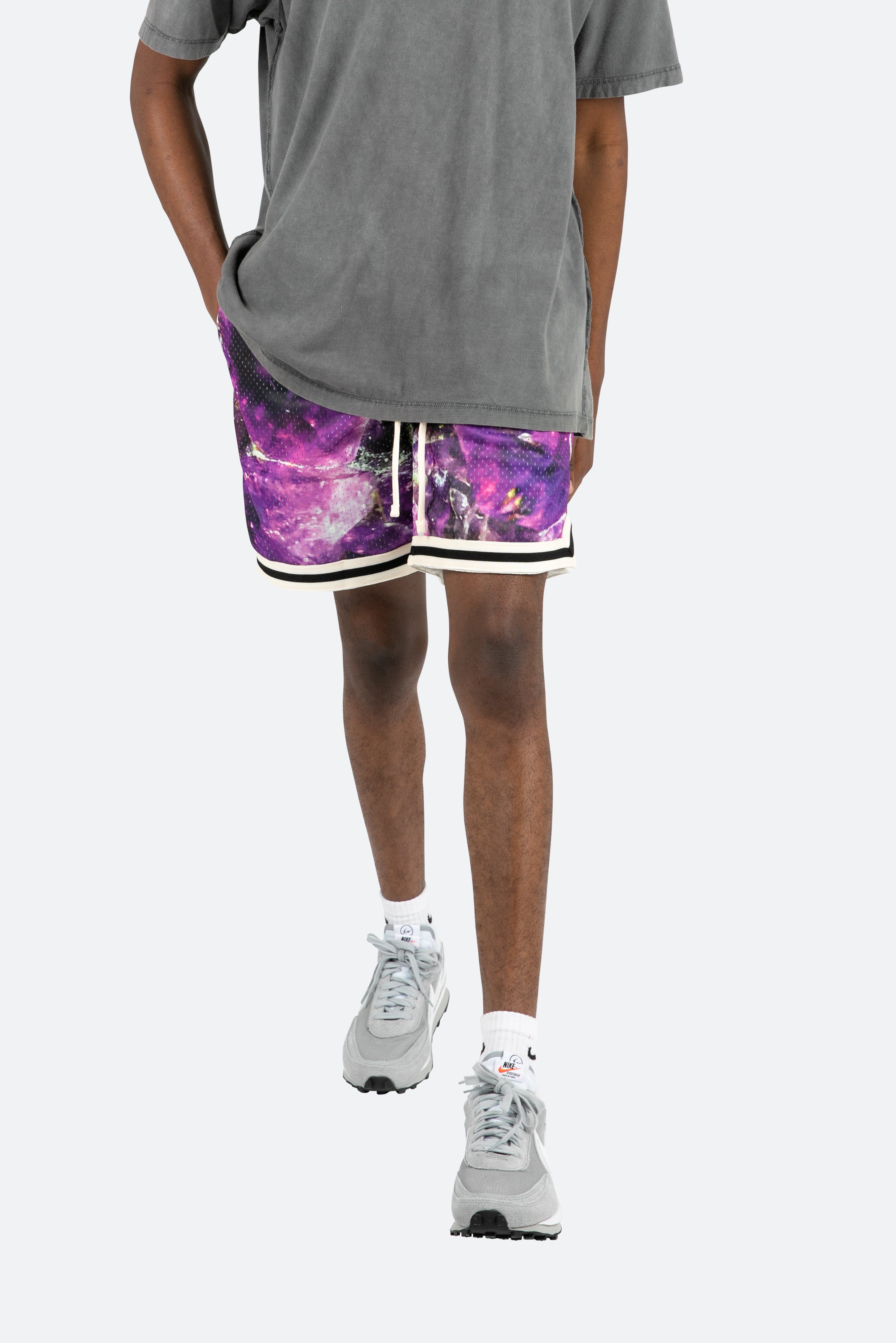 Crystal Basketball Shorts - Purple sold by MNML product image thumbnail 2