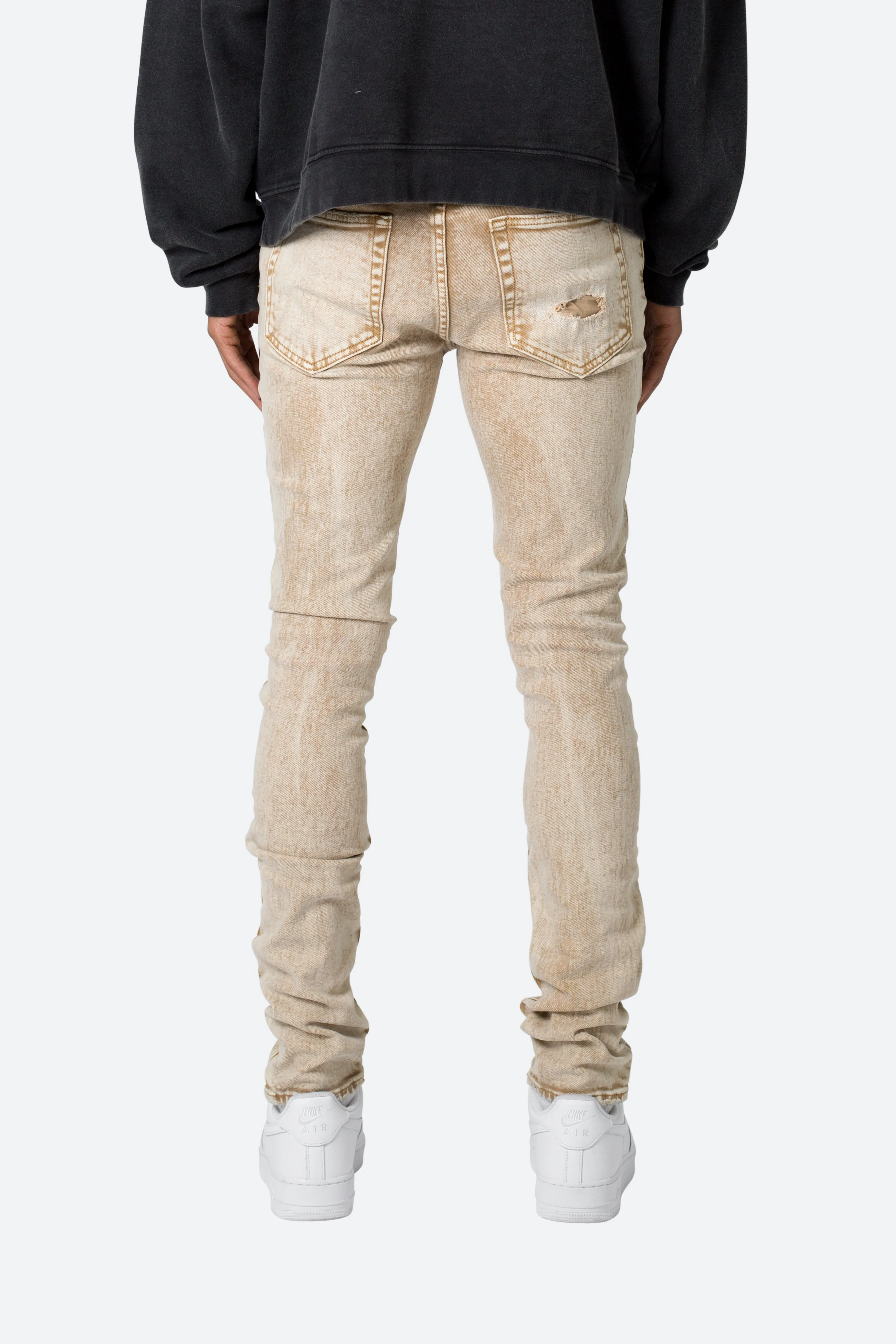 X369 Stretch Skinny Denim - Khaki sold by MNML product image thumbnail 5