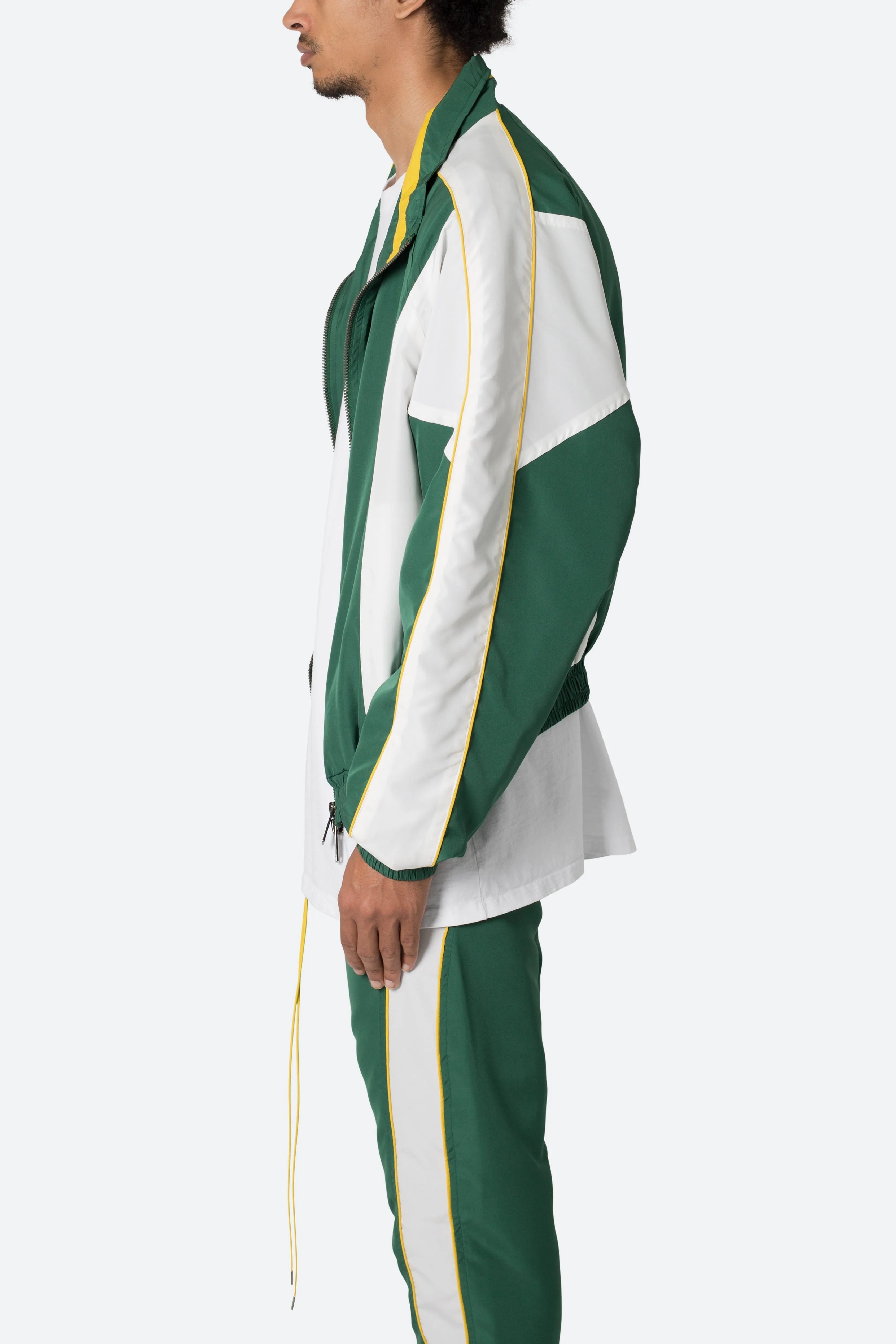 Race Track Jacket - Green/White sold by MNML product image thumbnail 5