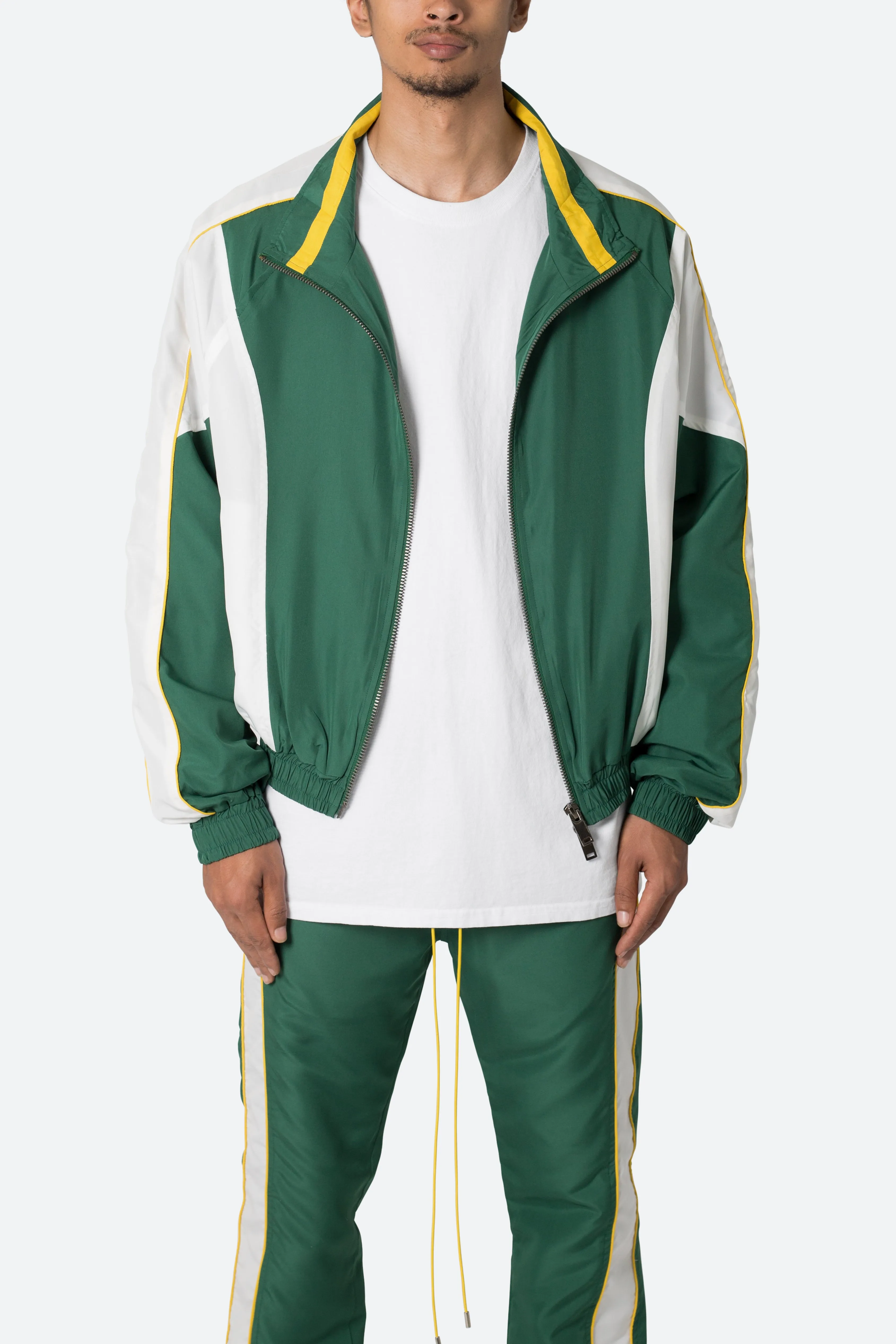 Race Track Jacket - Green/White sold by MNML product image thumbnail 3