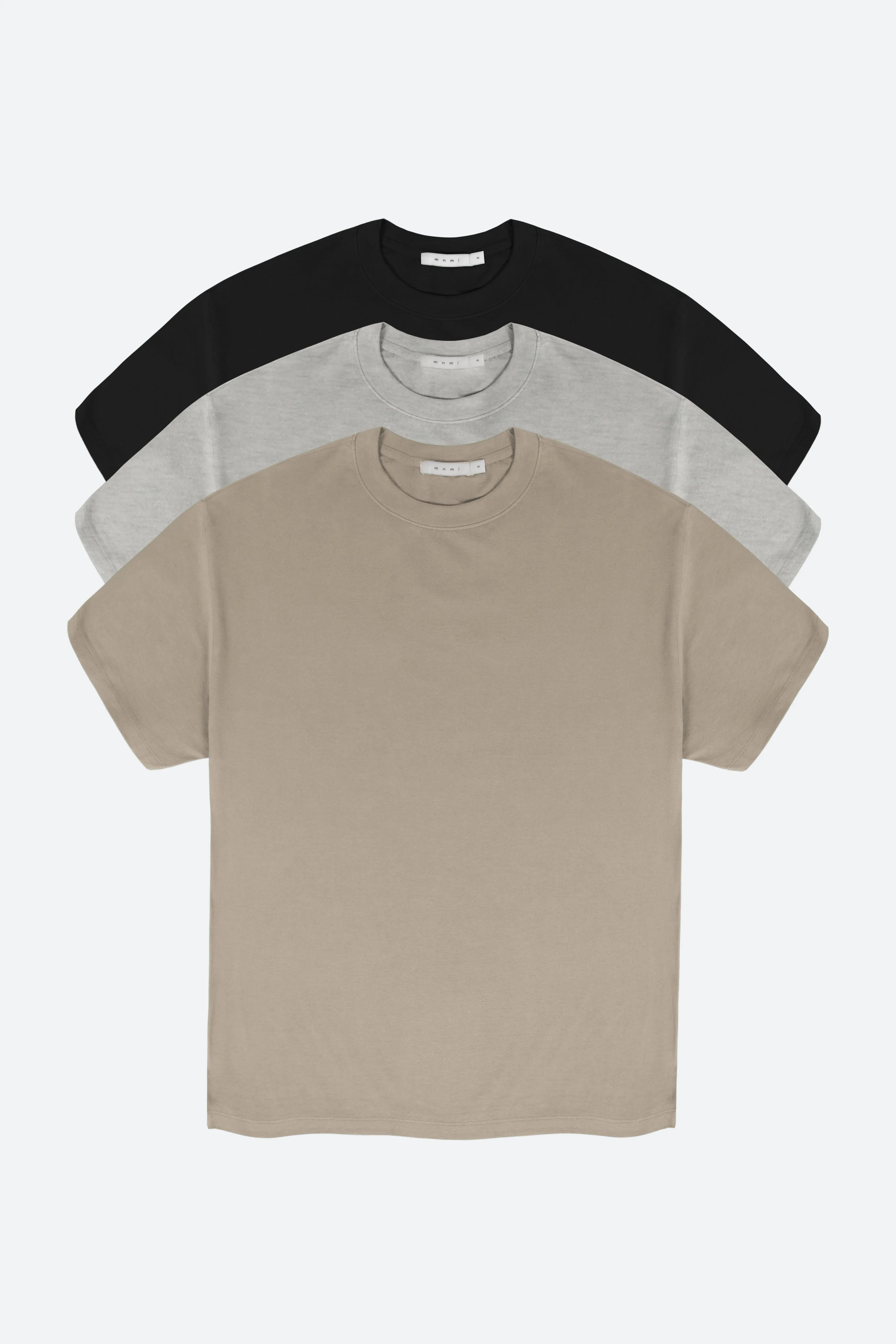 Every Day Tee 3 Pack - Black/Earth/Grey sold by MNML