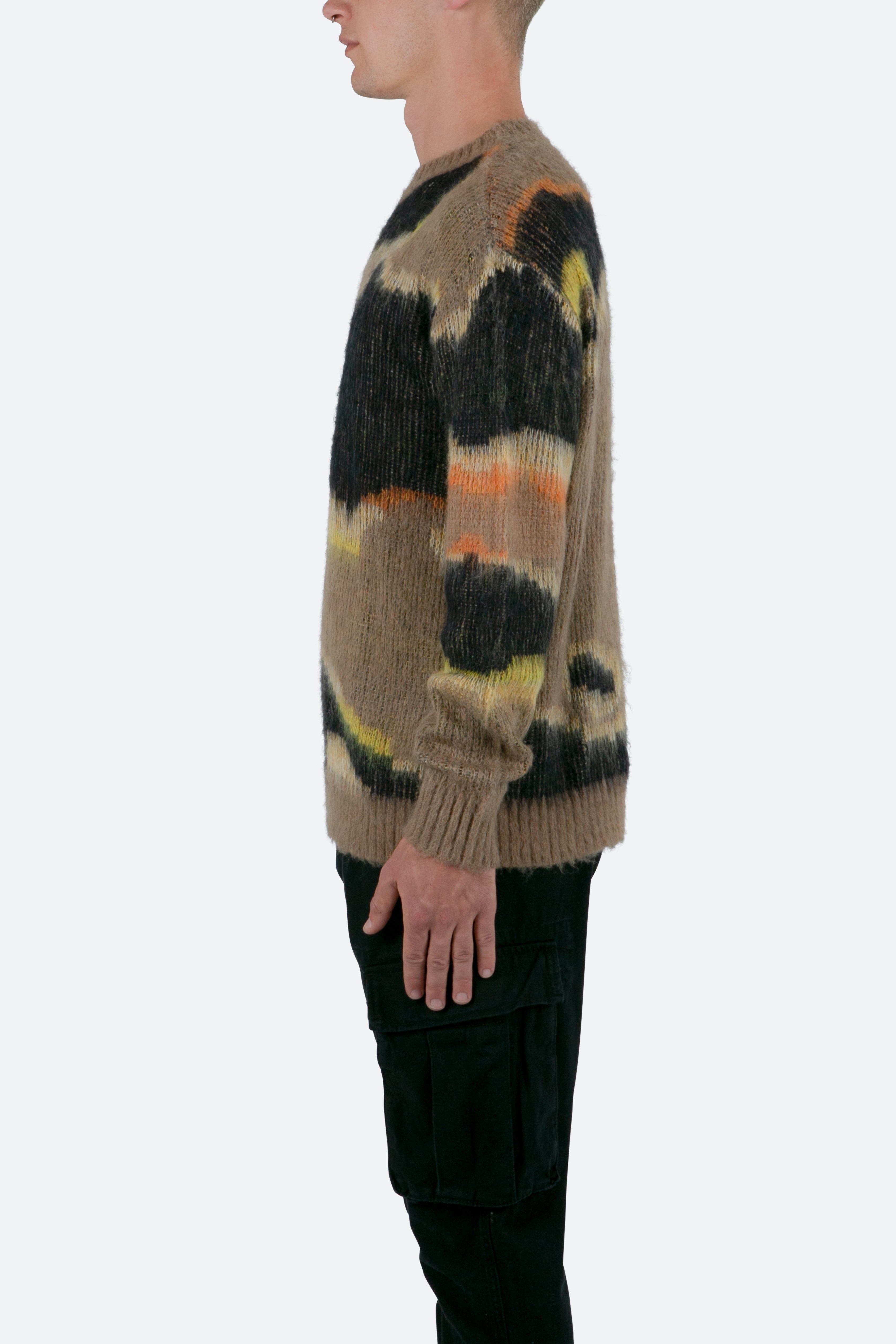 Big Camo Sweater - Olive sold by MNML product image thumbnail 4