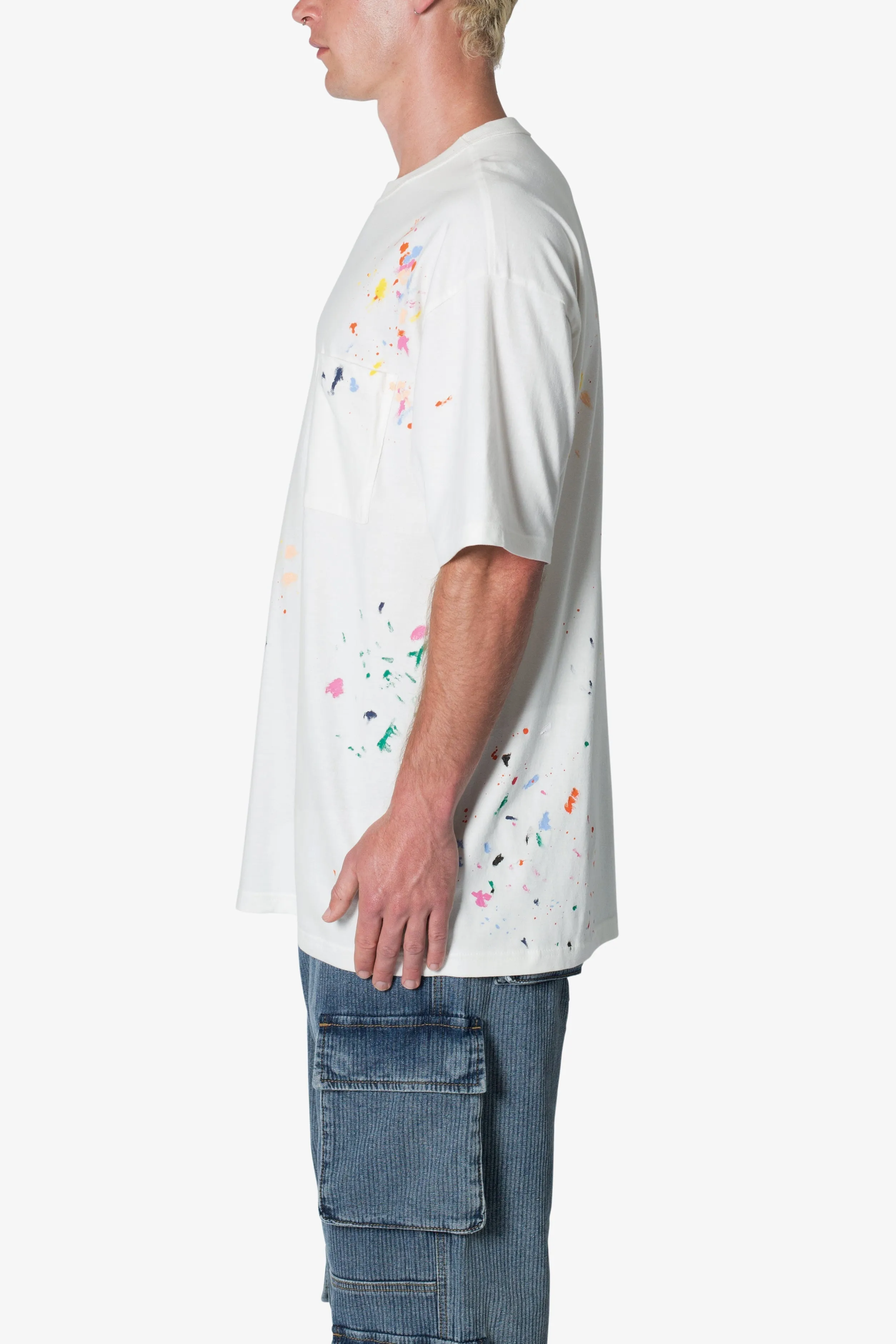 Paint Splatter Tee - Off White sold by MNML product image thumbnail 4