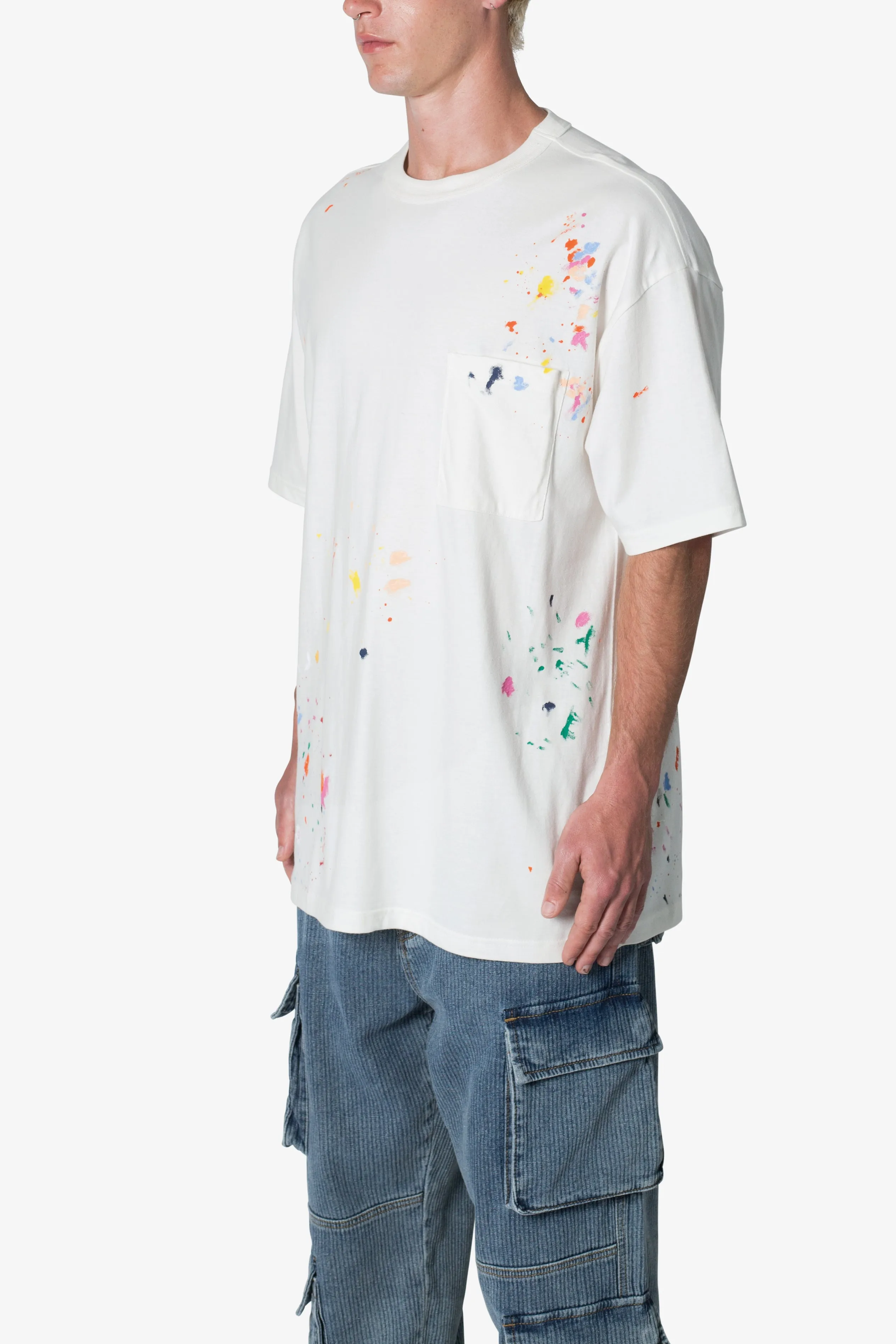 Paint Splatter Tee - Off White sold by MNML product image thumbnail 3