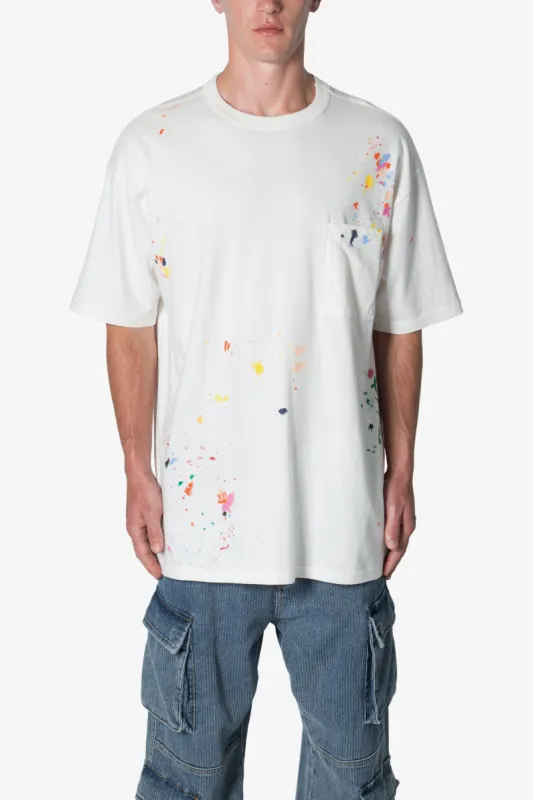 Paint Splatter Tee - Off White sold by MNML