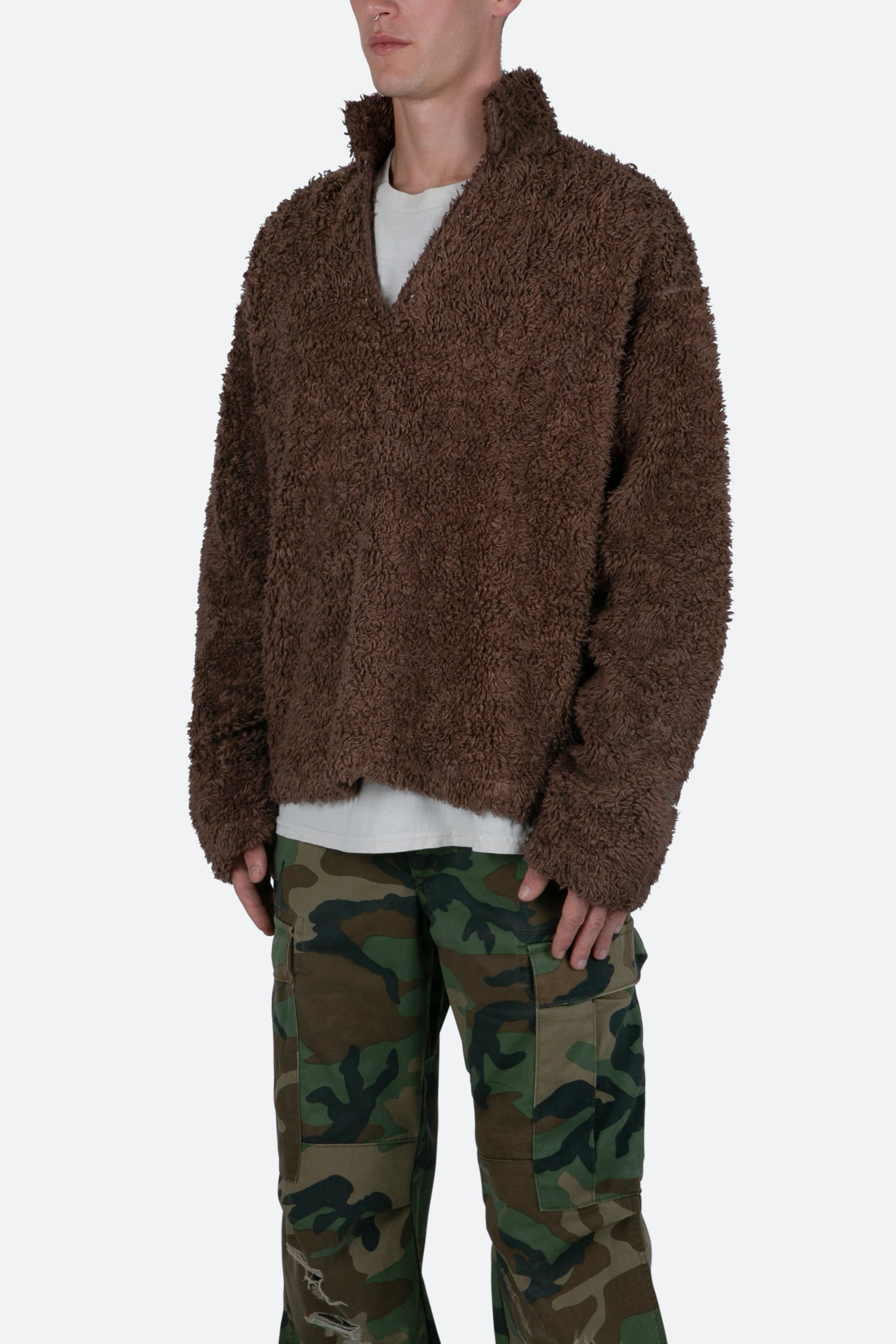 Sherpa Pullover - Brown sold by MNML product image thumbnail 4