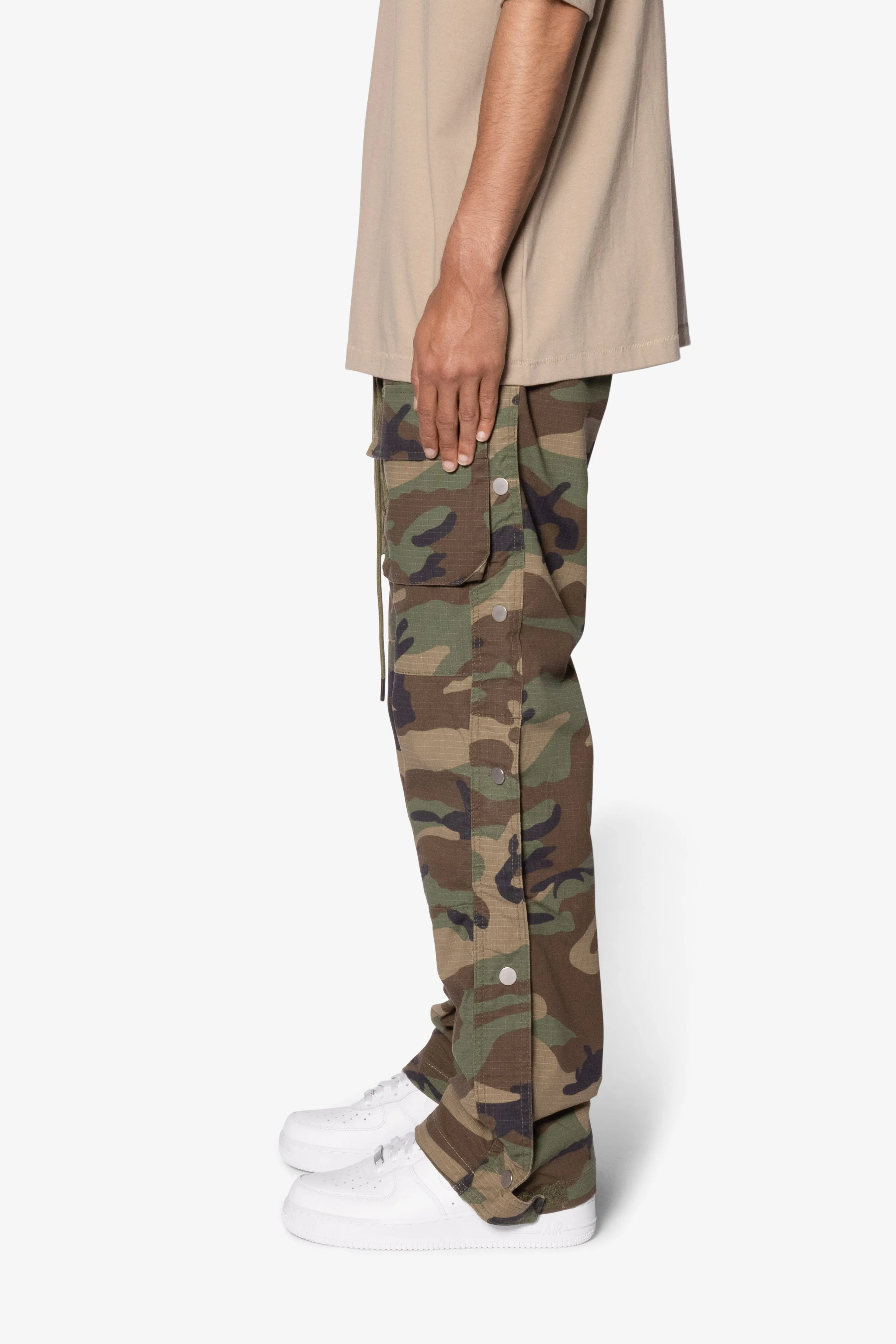 Snap Front Cargo Pants - Camo sold by MNML product image thumbnail 4