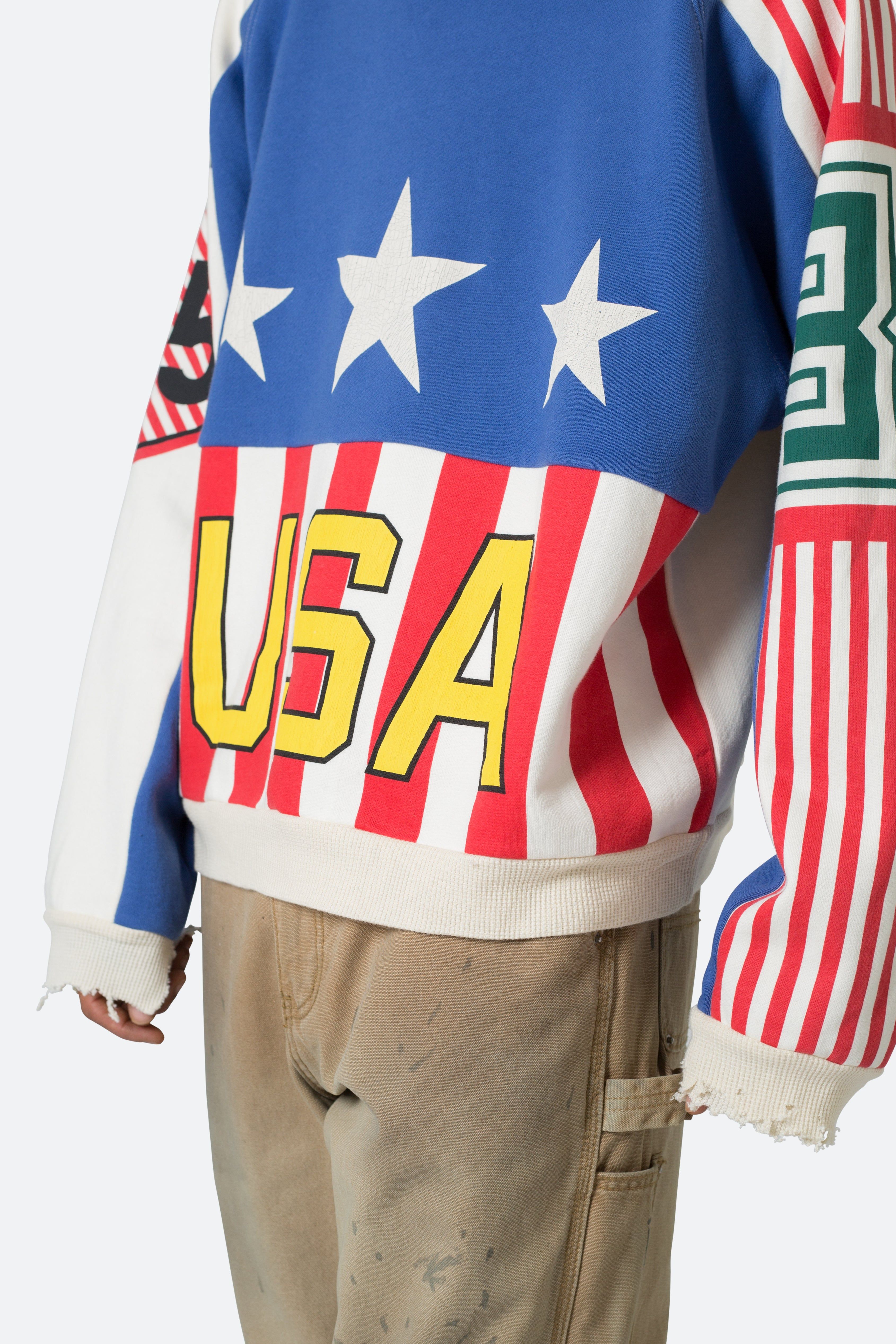 Vintage USA Crewneck - Red/White/Blue sold by MNML product image thumbnail 7
