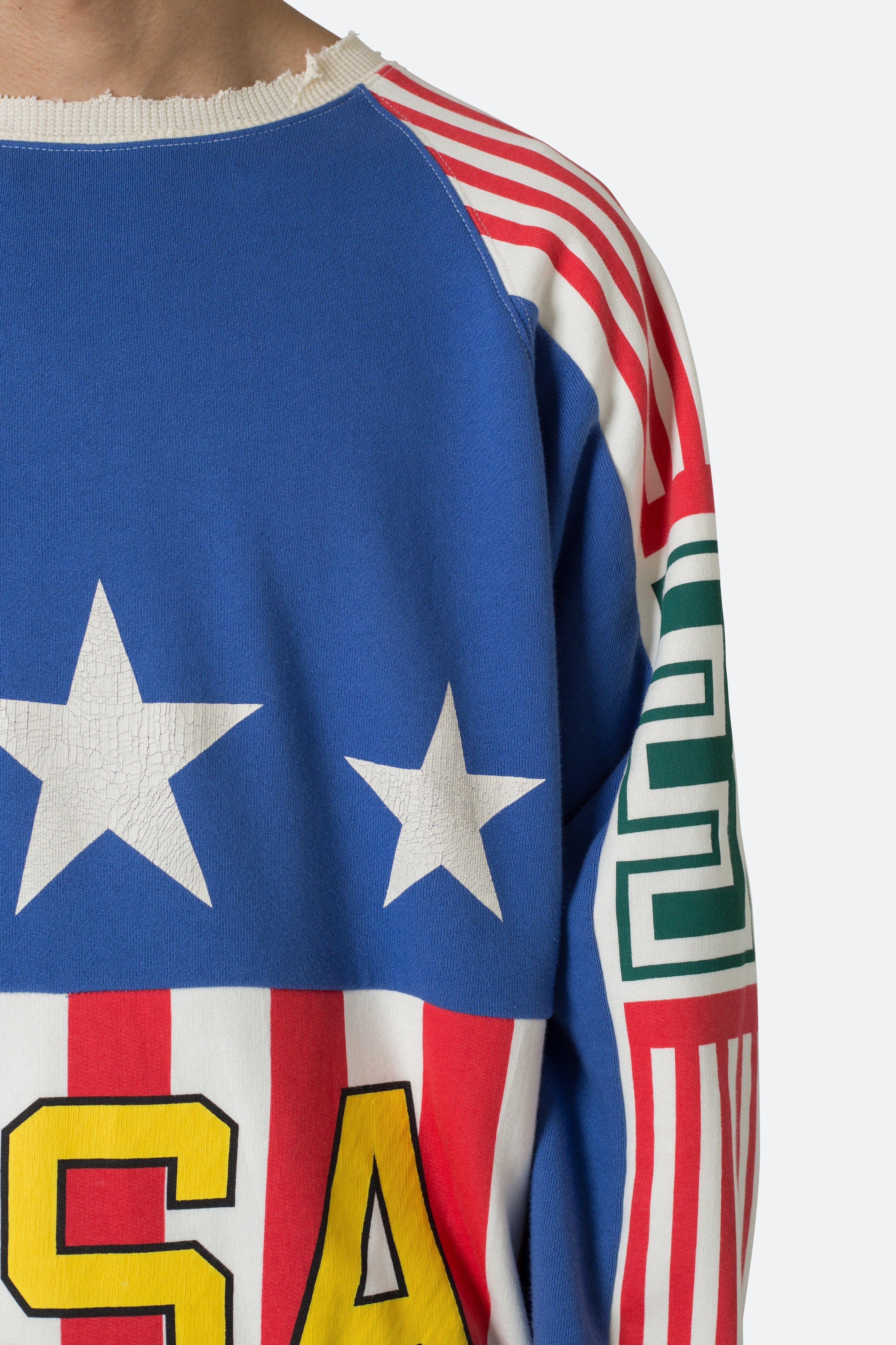 Vintage USA Crewneck - Red/White/Blue sold by MNML product image thumbnail 8