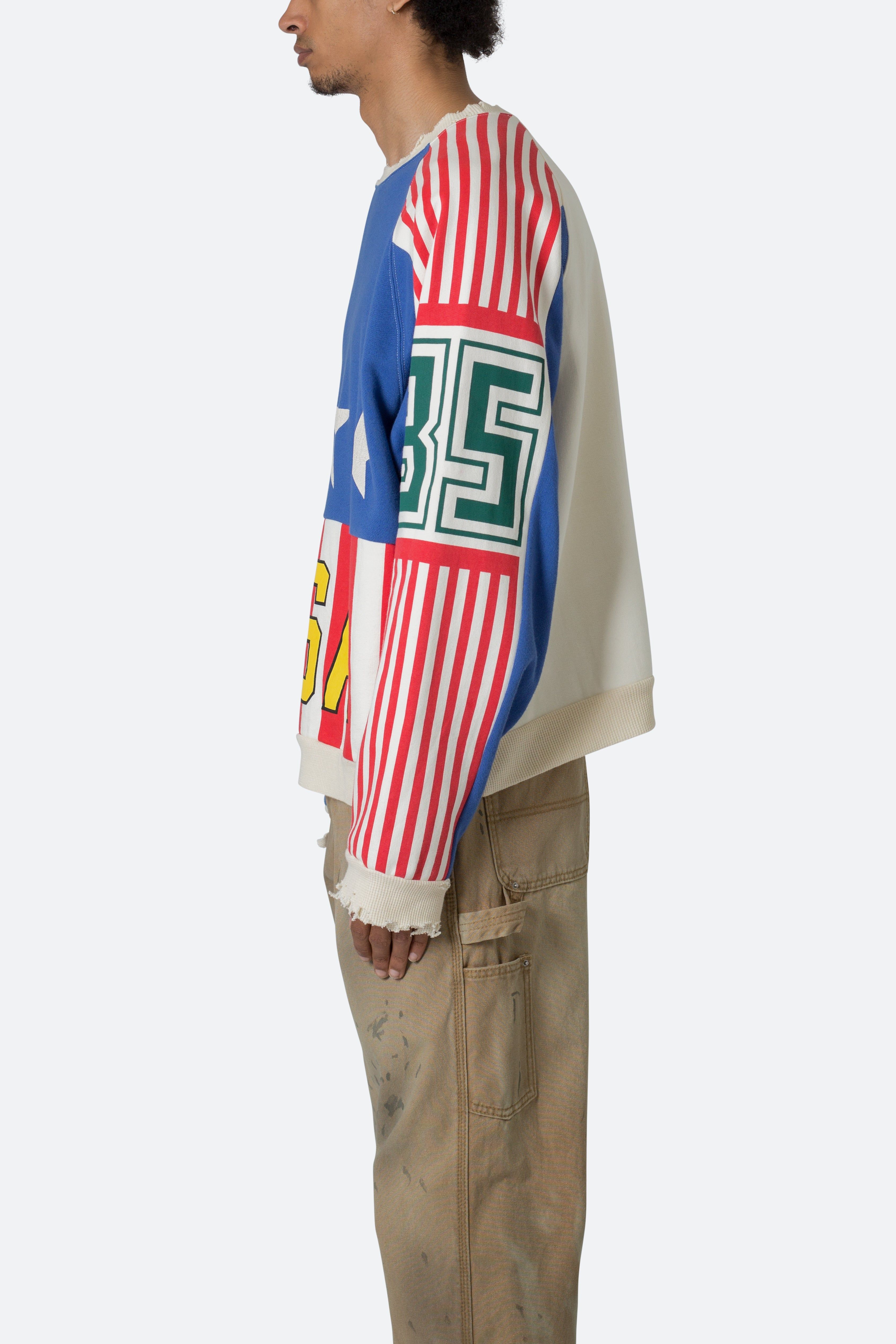 Vintage USA Crewneck - Red/White/Blue sold by MNML product image thumbnail 5