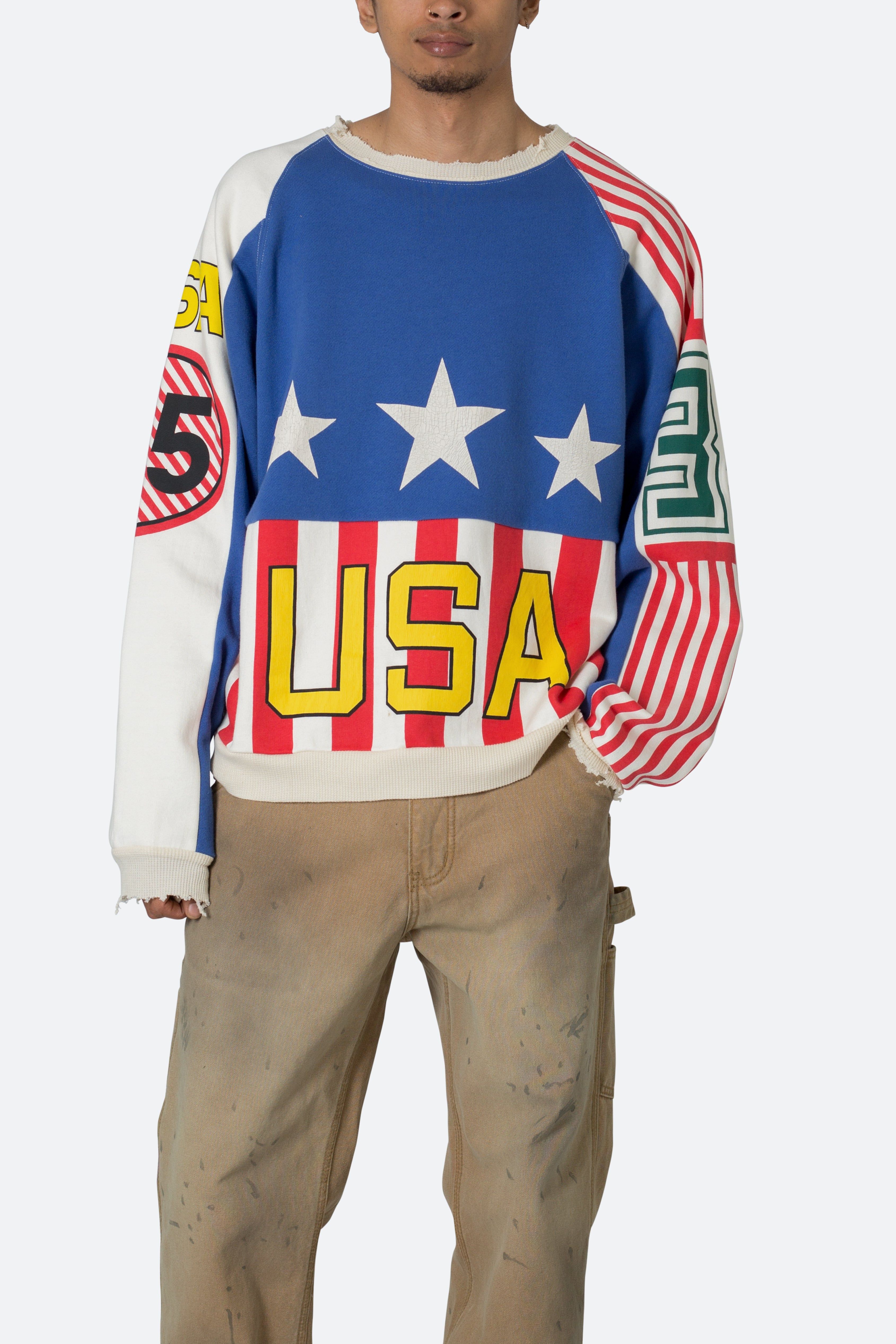 Vintage USA Crewneck - Red/White/Blue sold by MNML product image thumbnail 2