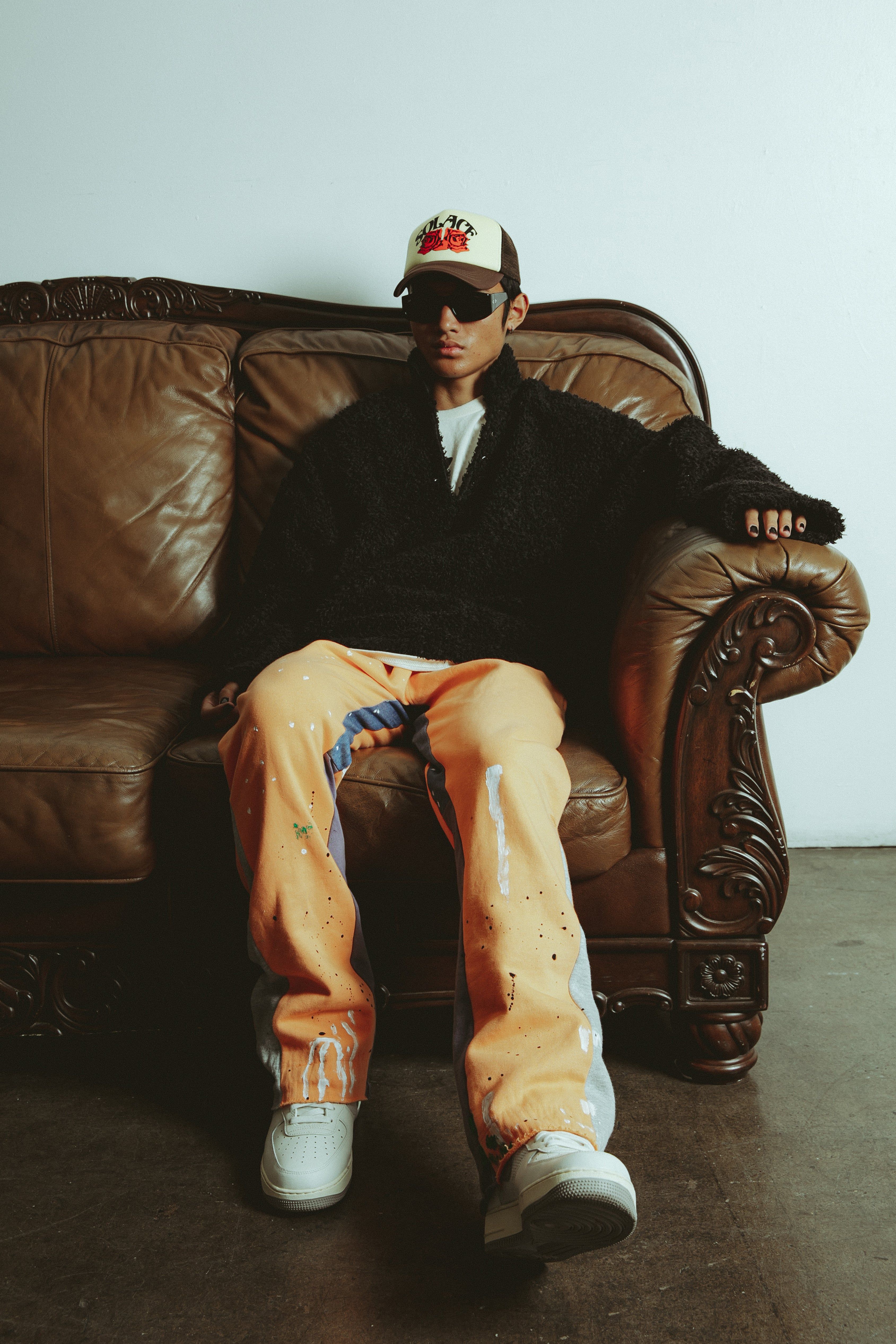 Contrast Bootcut II Sweatpants - Orange sold by MNML product image thumbnail 9