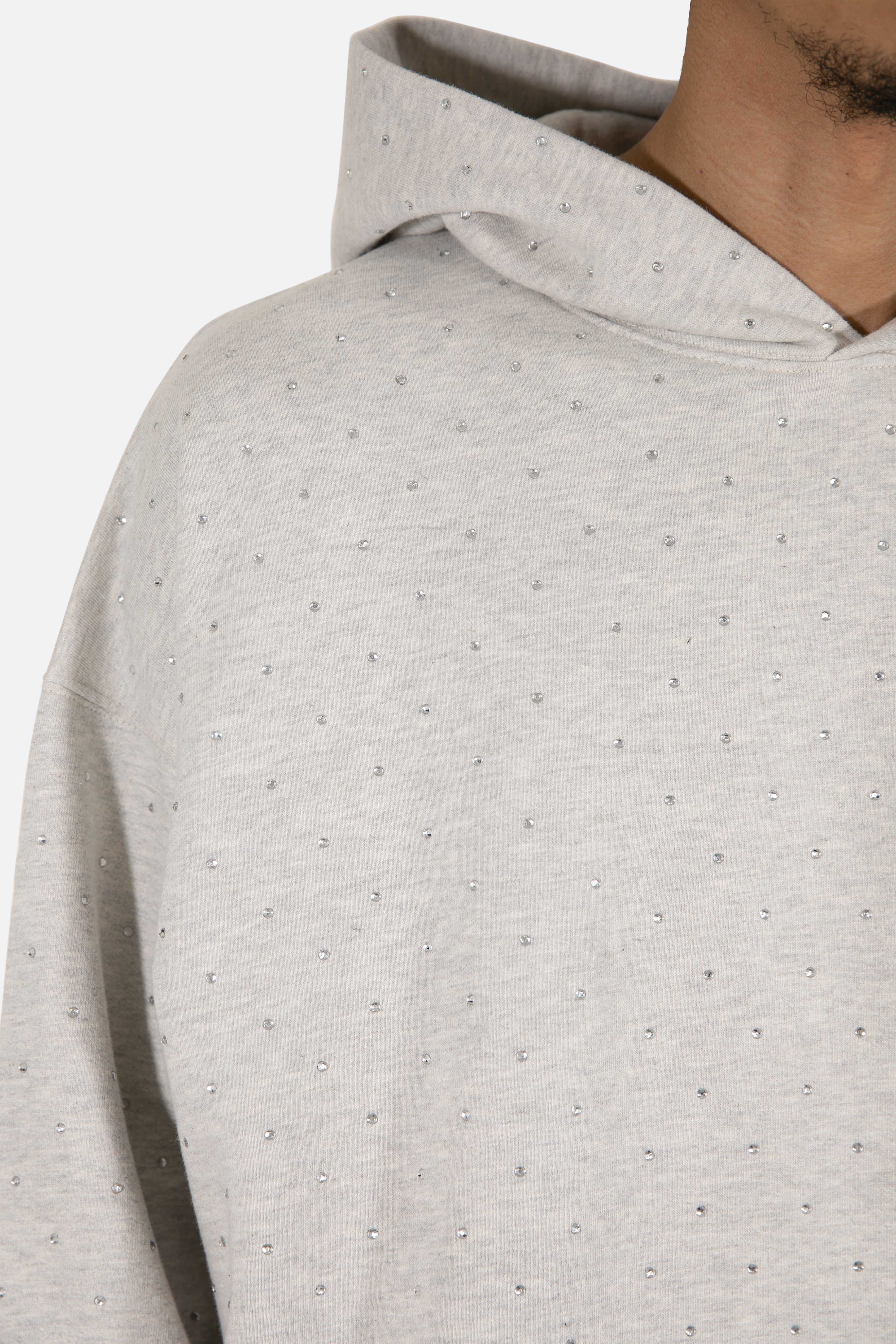 Rhinestone Hoodie - Grey sold by MNML product image thumbnail 2