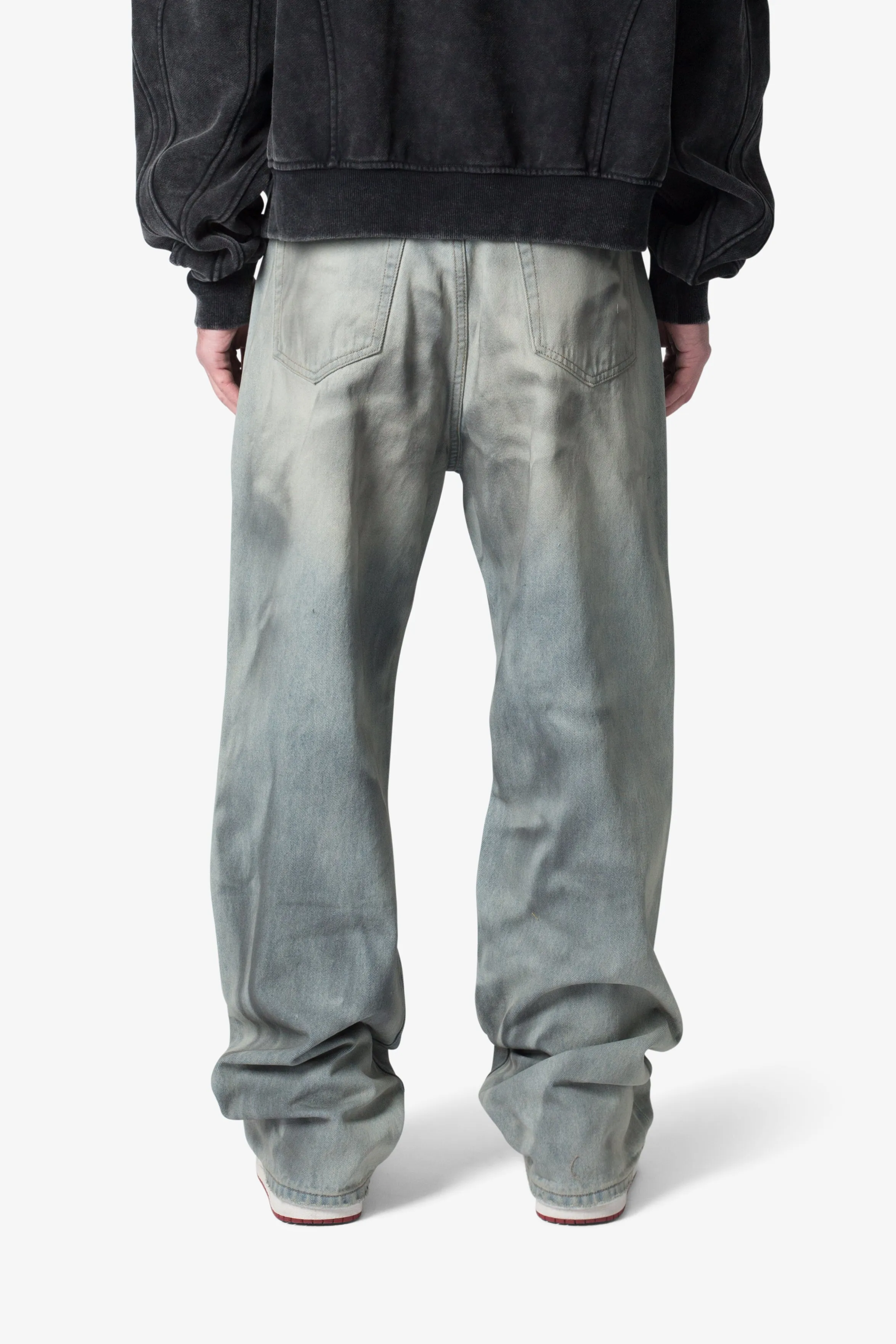 Ultra Baggy Oil Stain Denim - Vintage Blue sold by MNML product image thumbnail 5