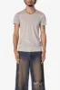Sheer Knit Bias Cut Tee - Bone sold by MNML