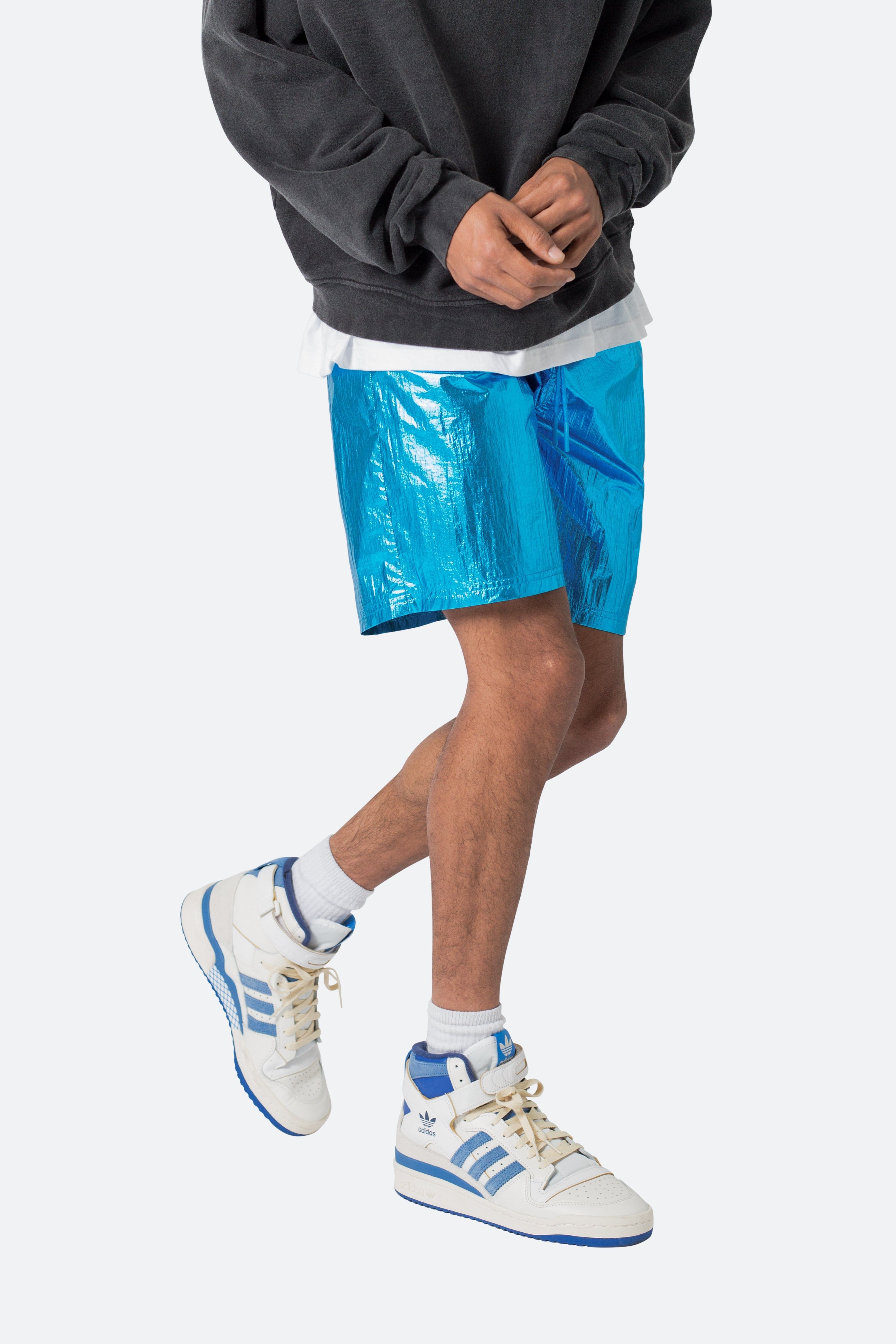 Metallic Lightweight Shorts - Blue sold by MNML product image thumbnail 2