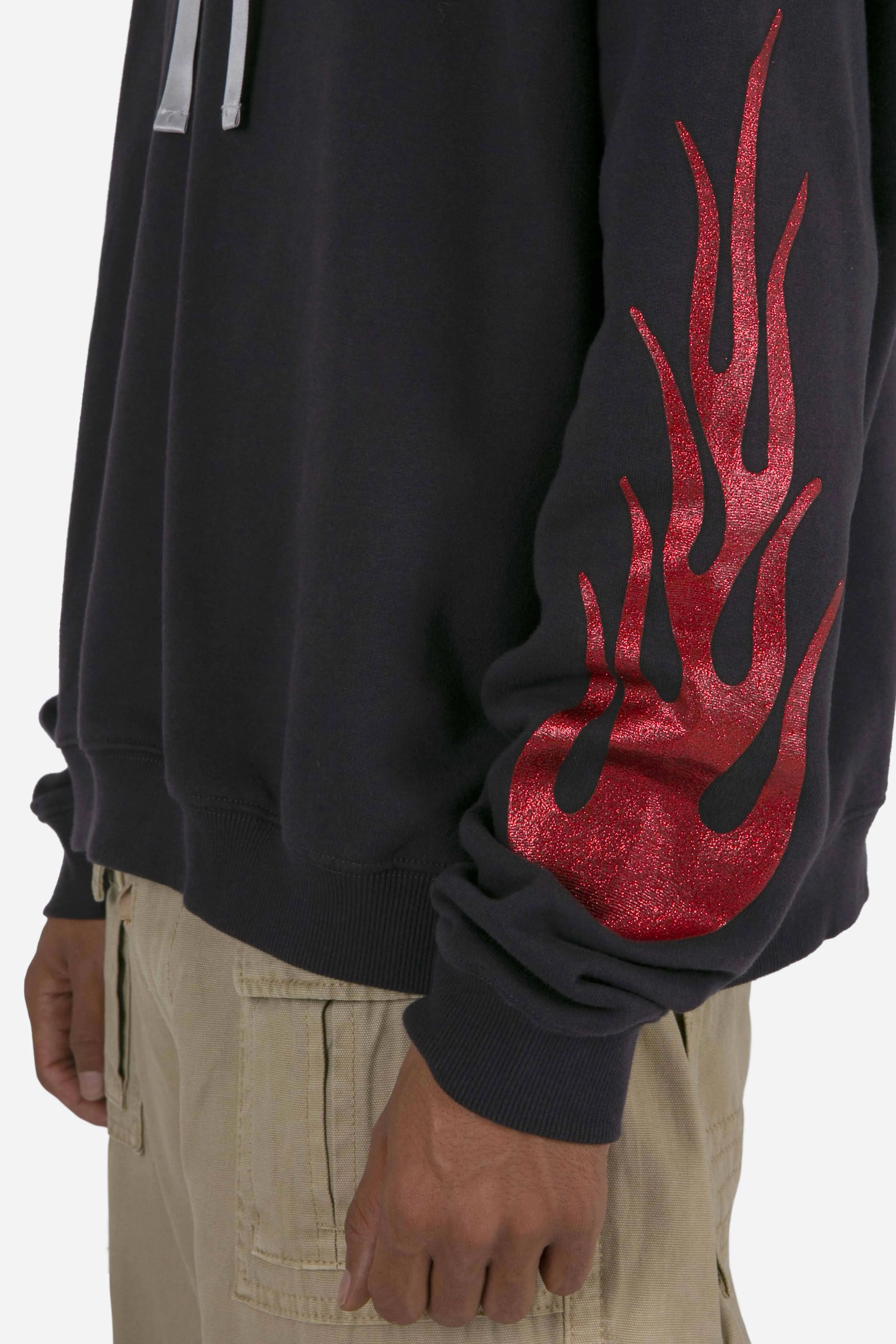 Flame Hoodie - Black sold by MNML product image thumbnail 4