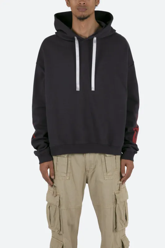 Flame Hoodie - Black sold by MNML