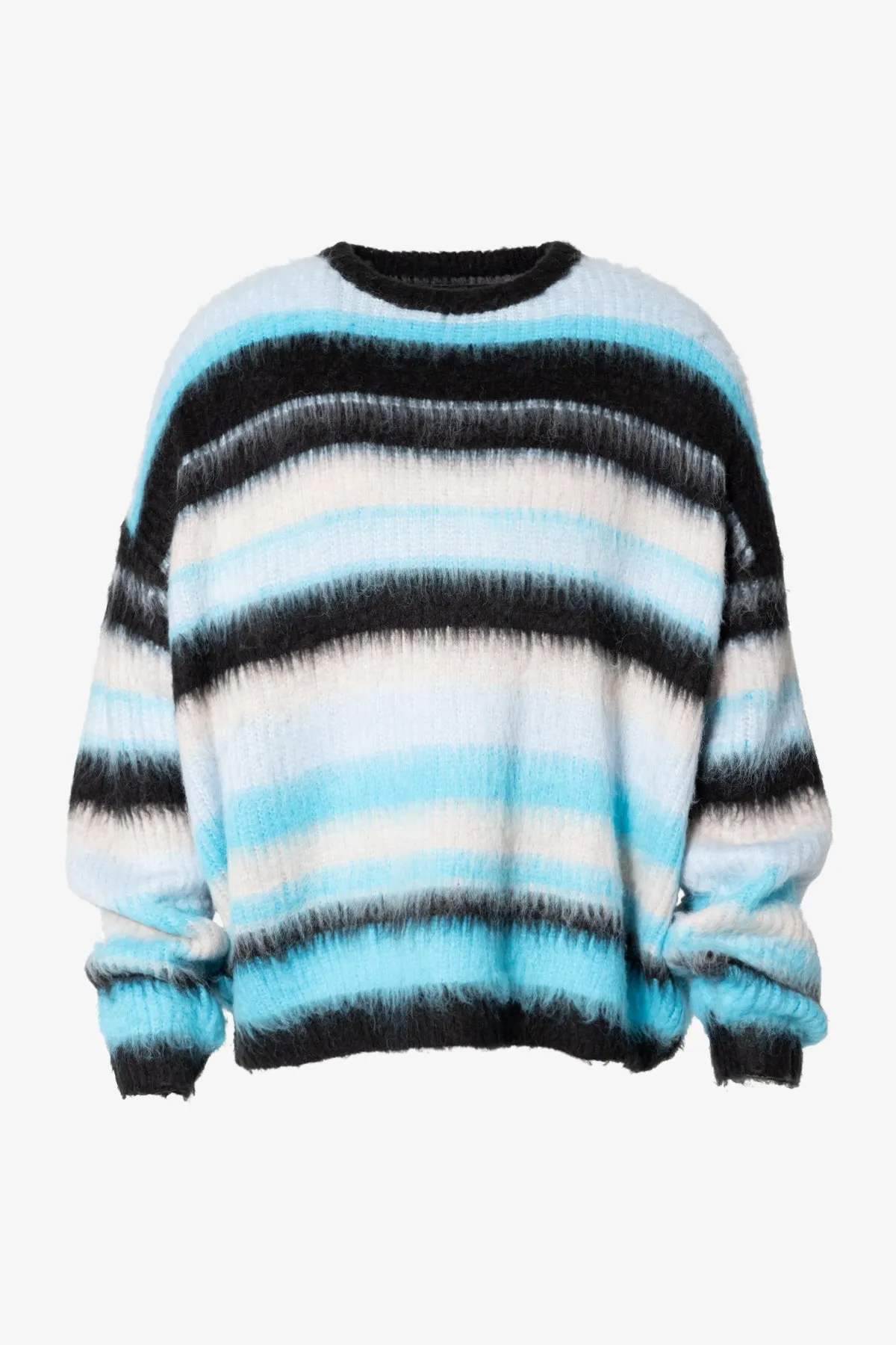 Oversized Water Striped Sweater - Blue sold by MNML product image thumbnail 3