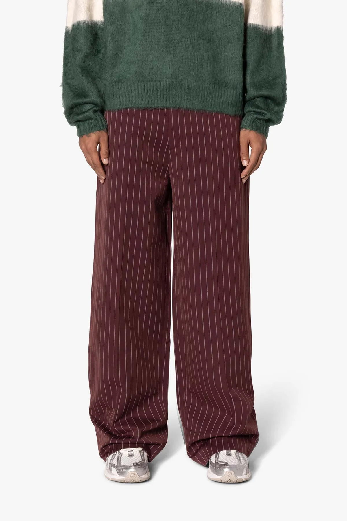 Wide Leg Trouser Pants - Red sold by MNML